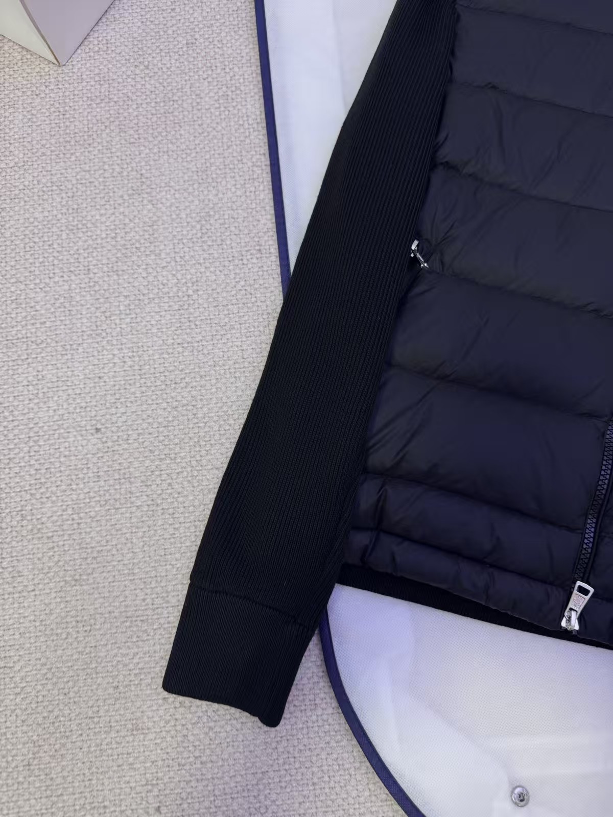 Moncler Zipper hood  down jacket coat