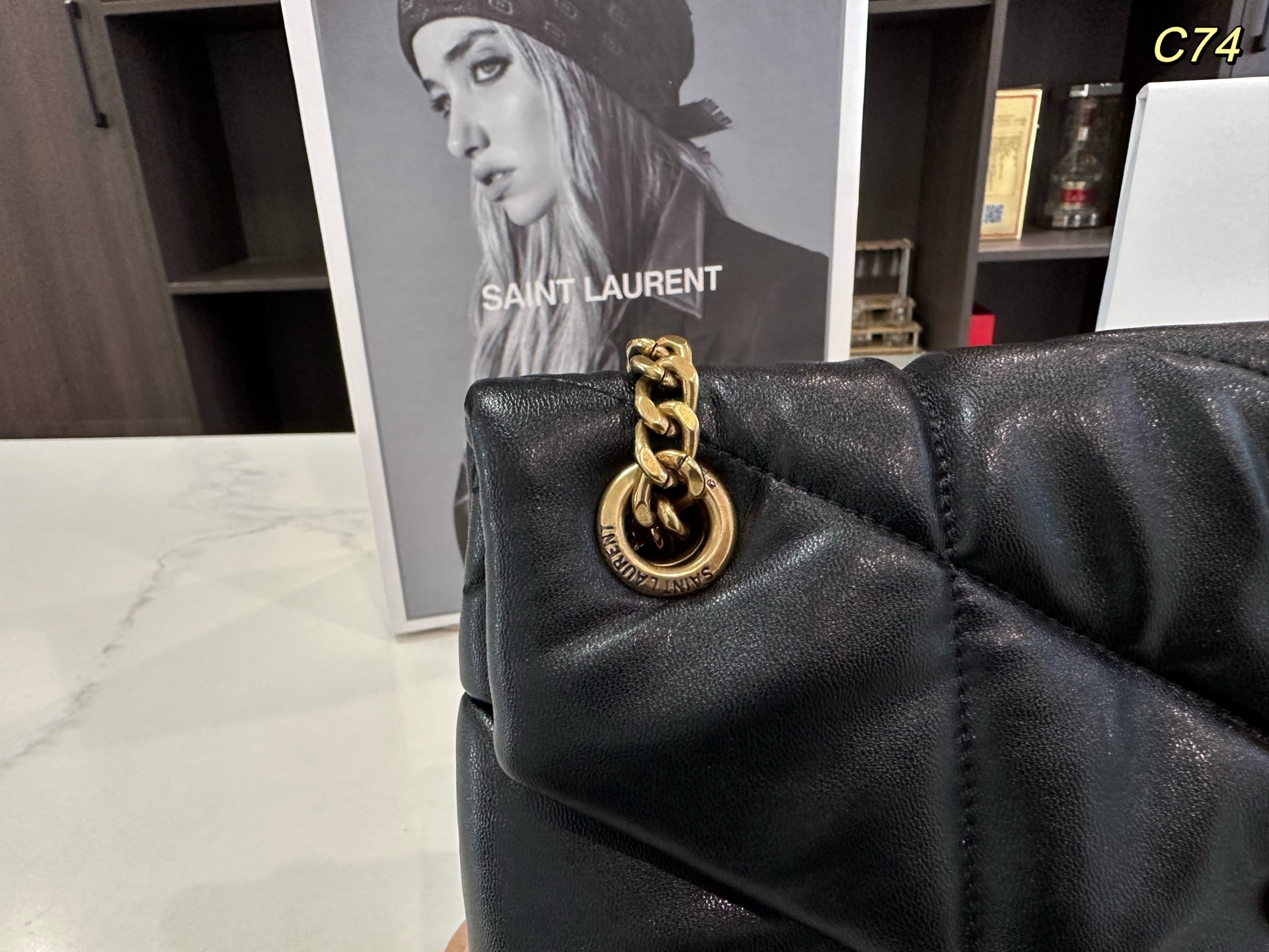 YSL PUFFER chain shoulder crossbody bag