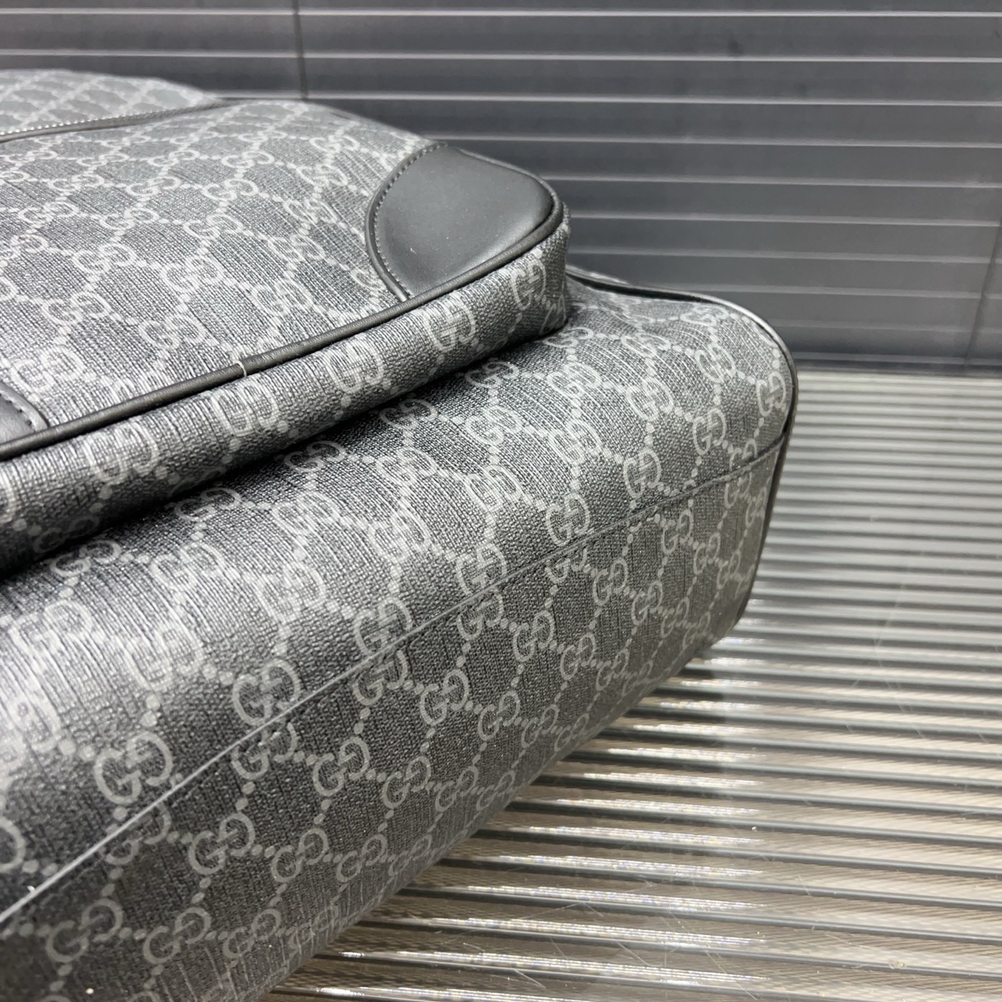 Gucci GG Emblem Logo denim backpack