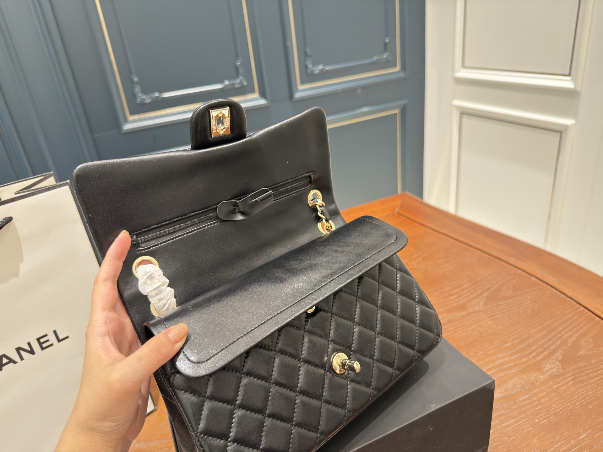 Chanel cf shoulder crossbody bag