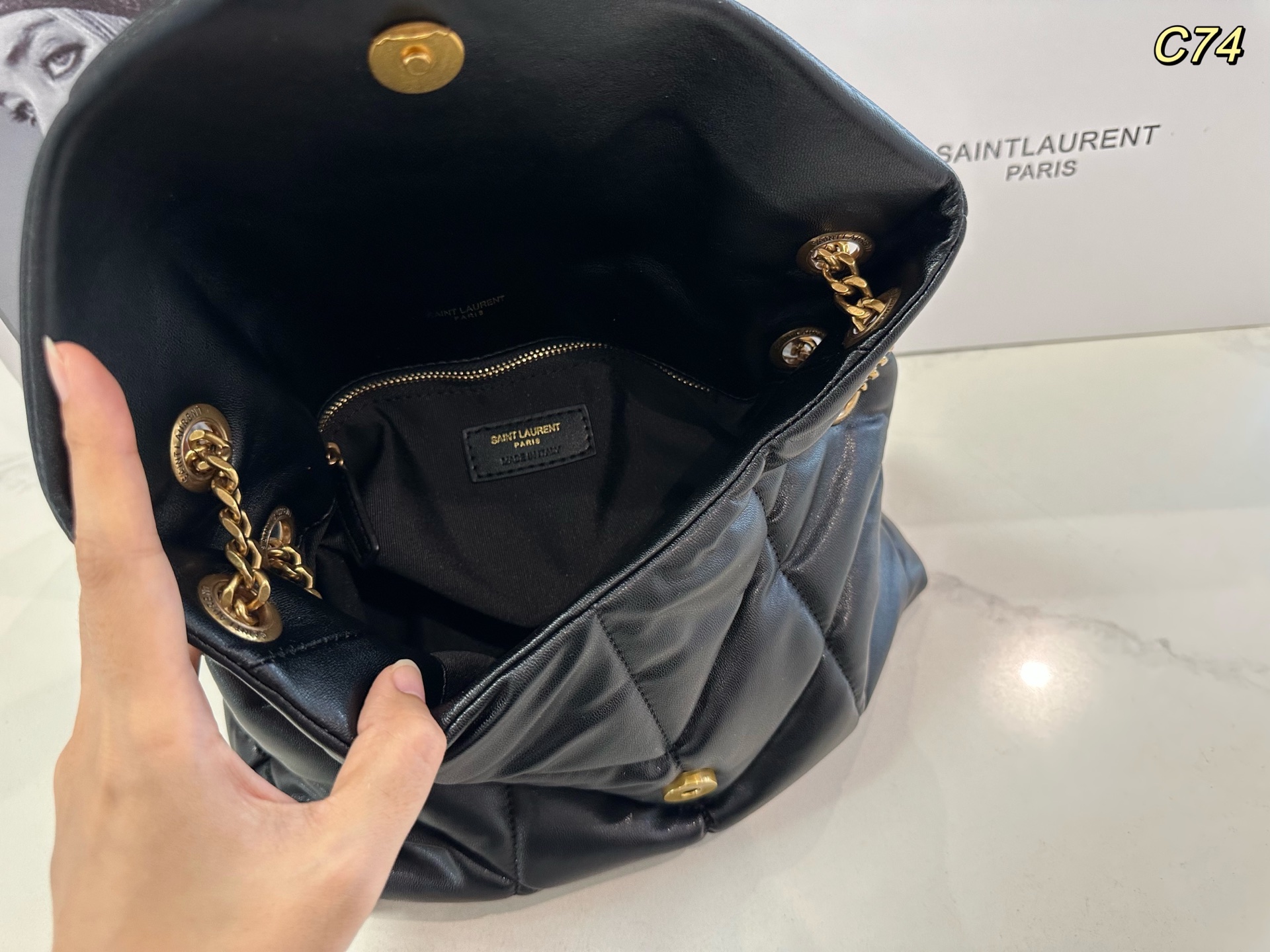 YSL PUFFER chain shoulder crossbody bag