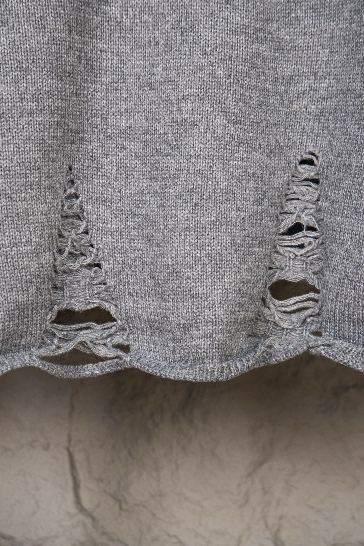 Chrome Hearts CH Embroidered holey knitted sweater pullover