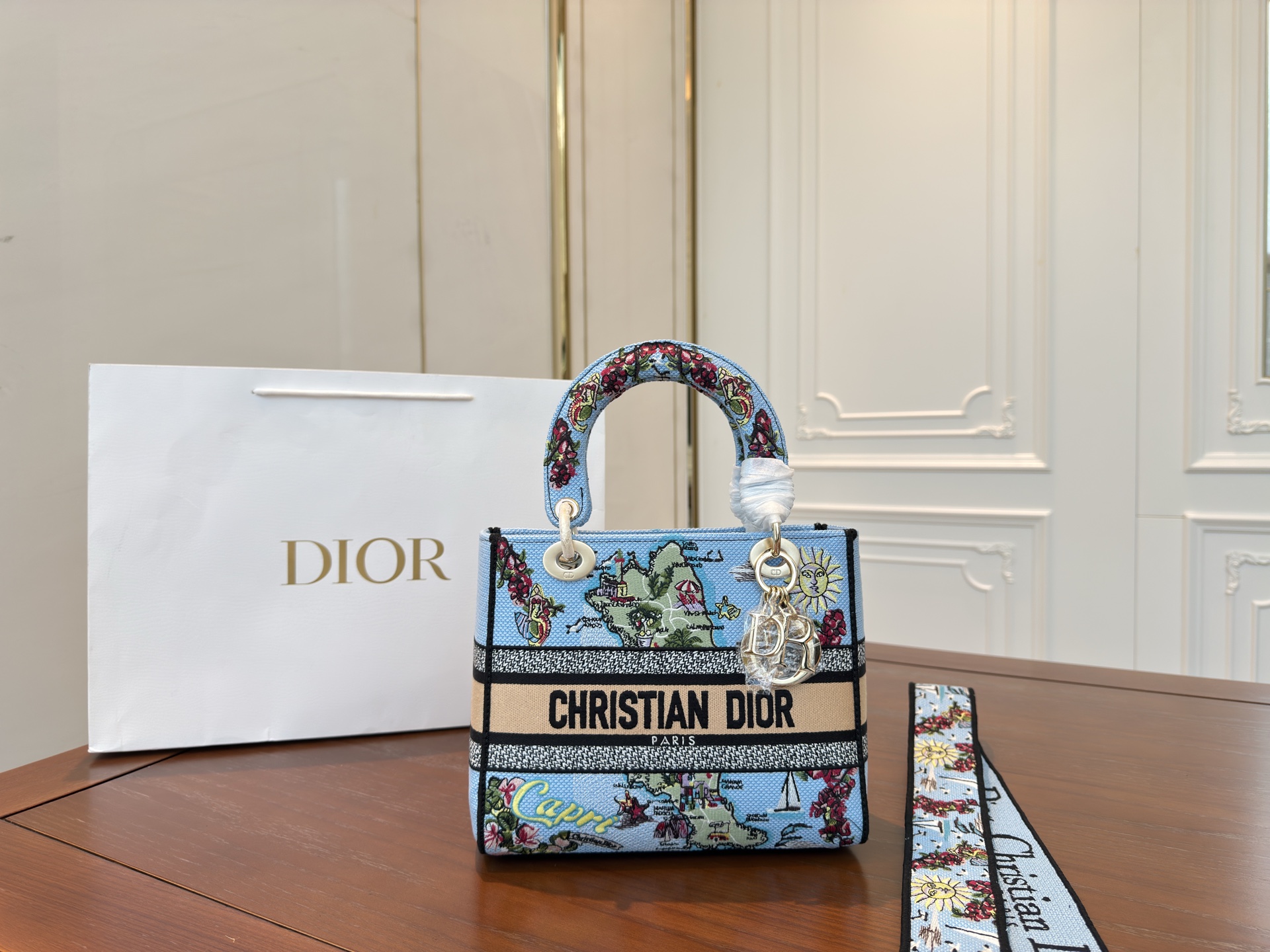 Dior Embroidered Princess Diana Bag