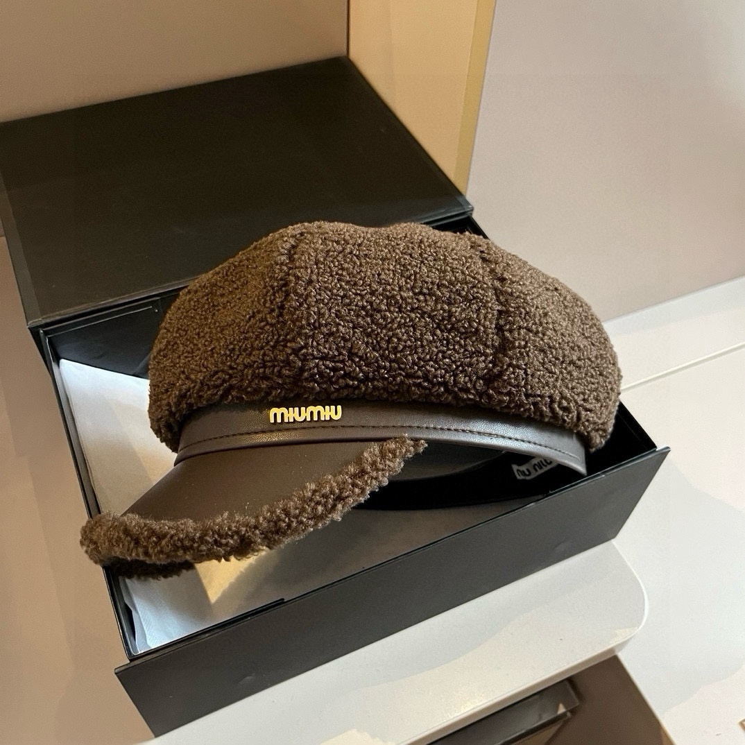 MIUMIU Lambskin Artist Hat