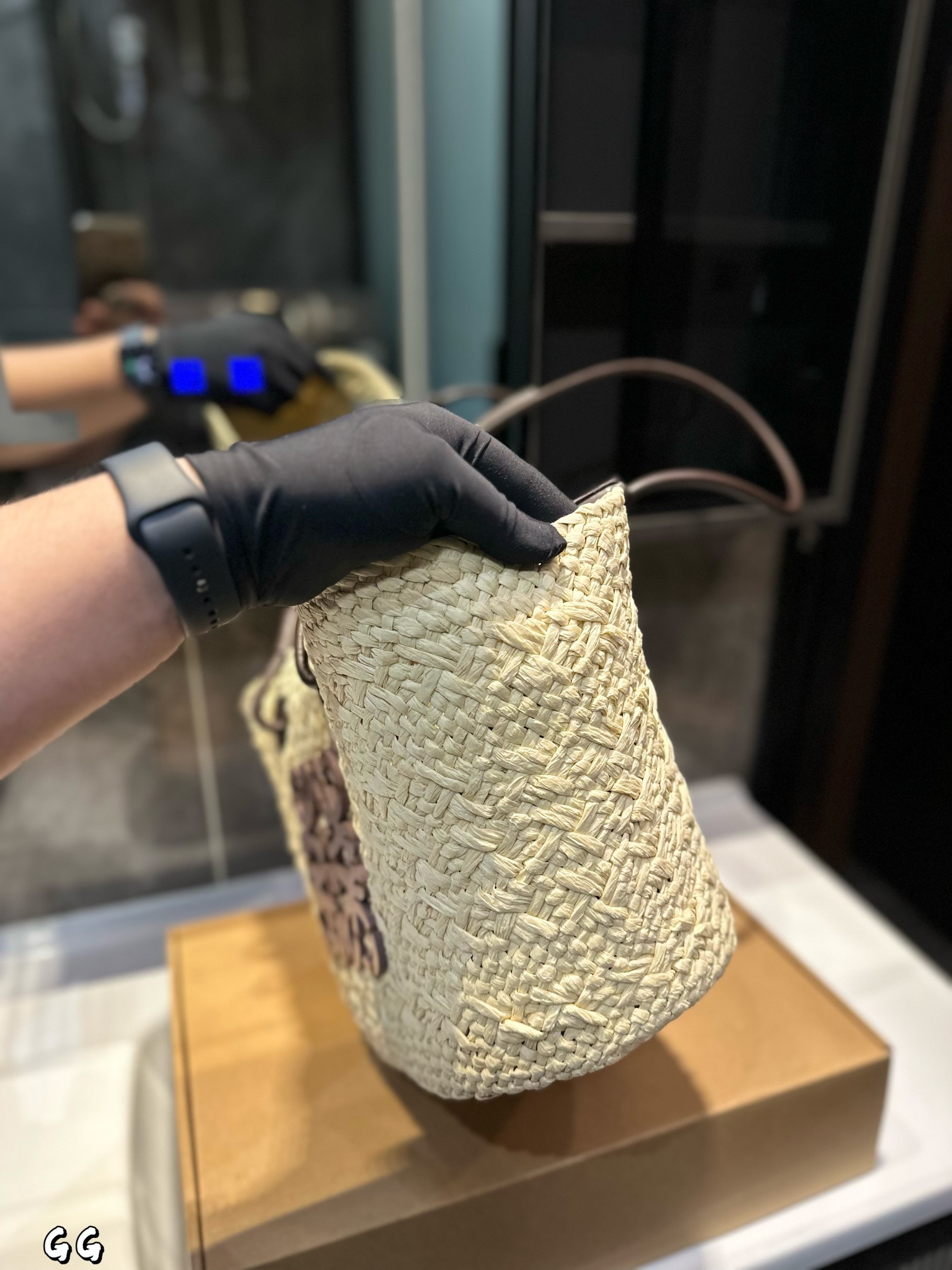 Loewe straw tote bag