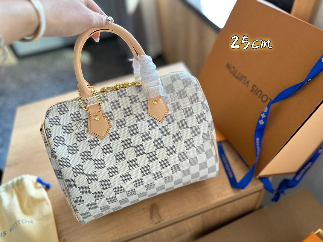 LV Checkered Pillowcase Bag NANO SPEEDY Handbag Monogram Bag