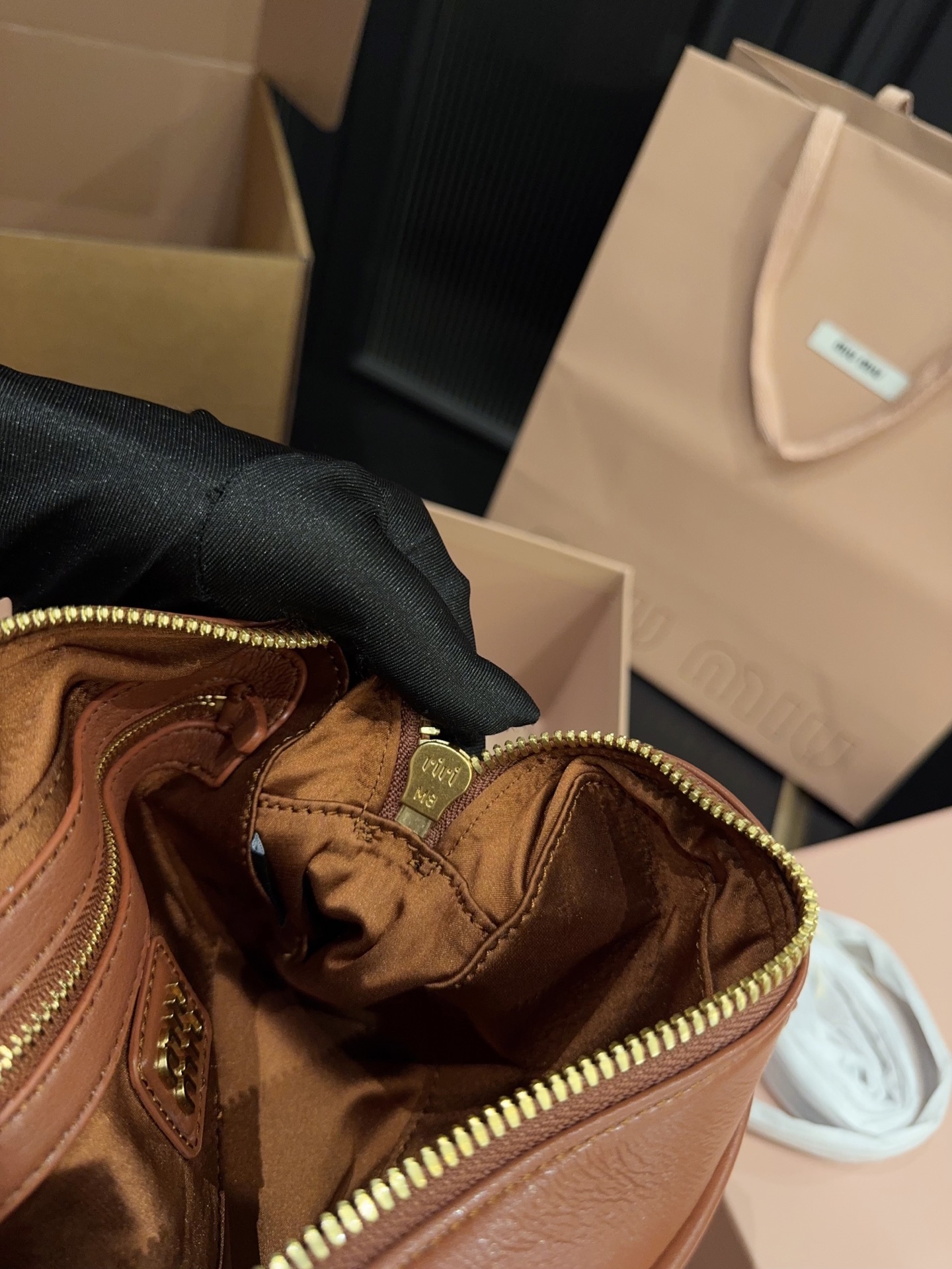 miumiu hobo Pleated Tote Bag