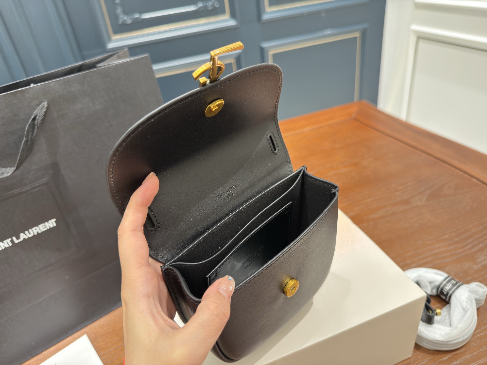 YSL Kaia Crossbody Piggy Bag Saint Laurent Cassandra Classic Envelope Bag