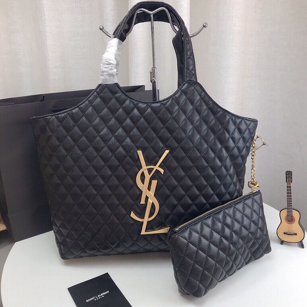 YSL rhomboid shopping handbag