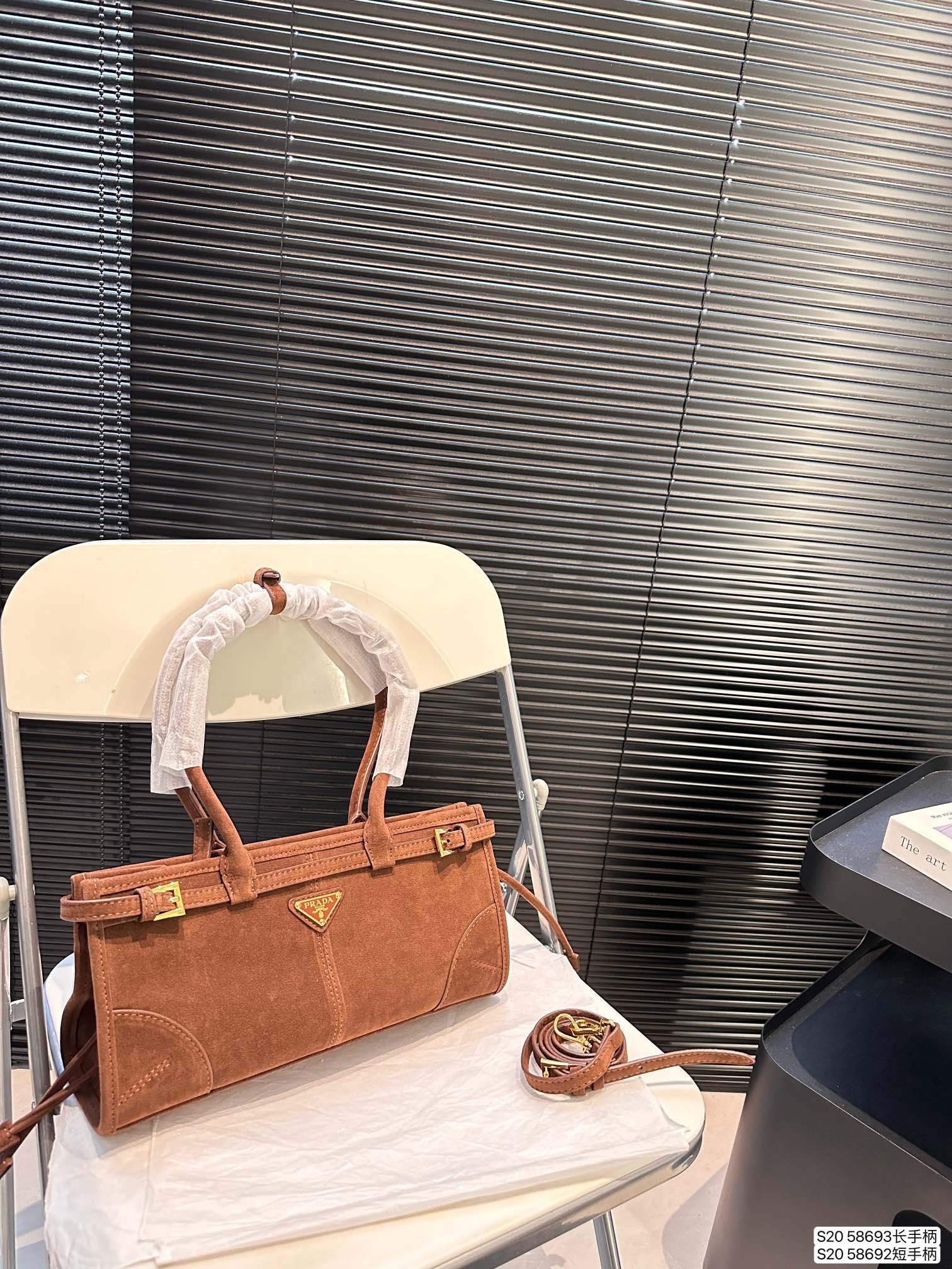 Prada soft lux crossbody handbag