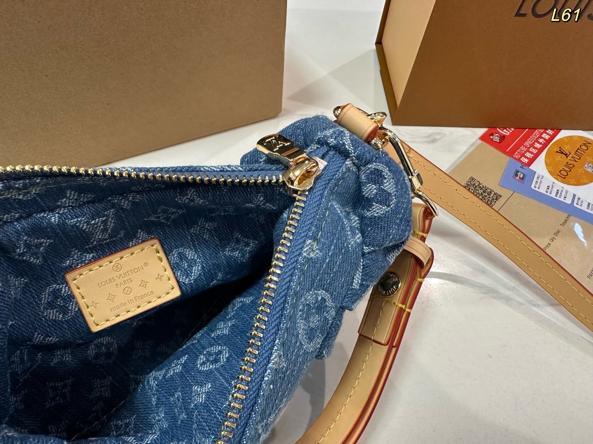 LV Valley denim Pochette bag Pochette Valley bag