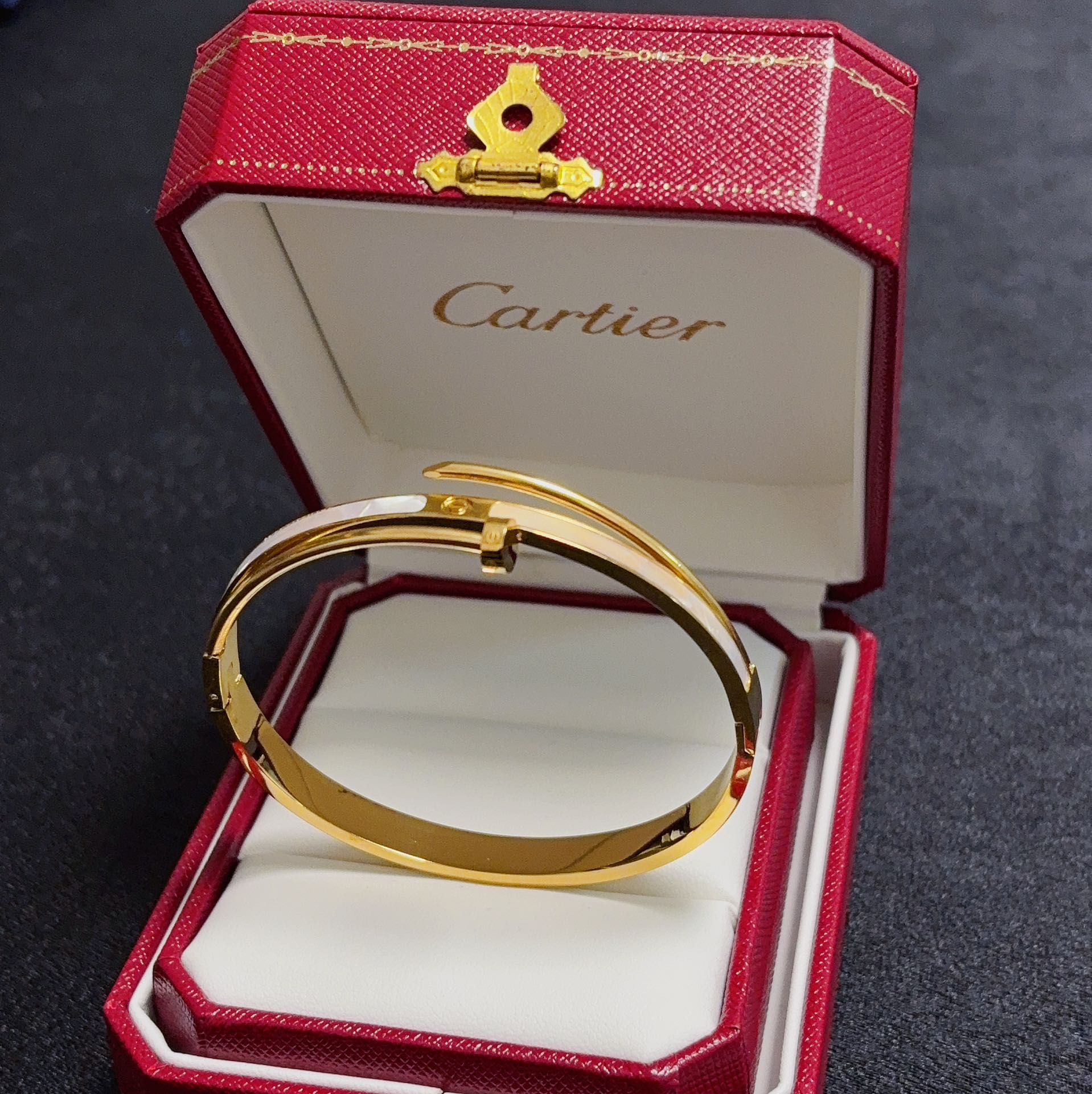 Cartier nail White Mother-of-Pearl bracelet