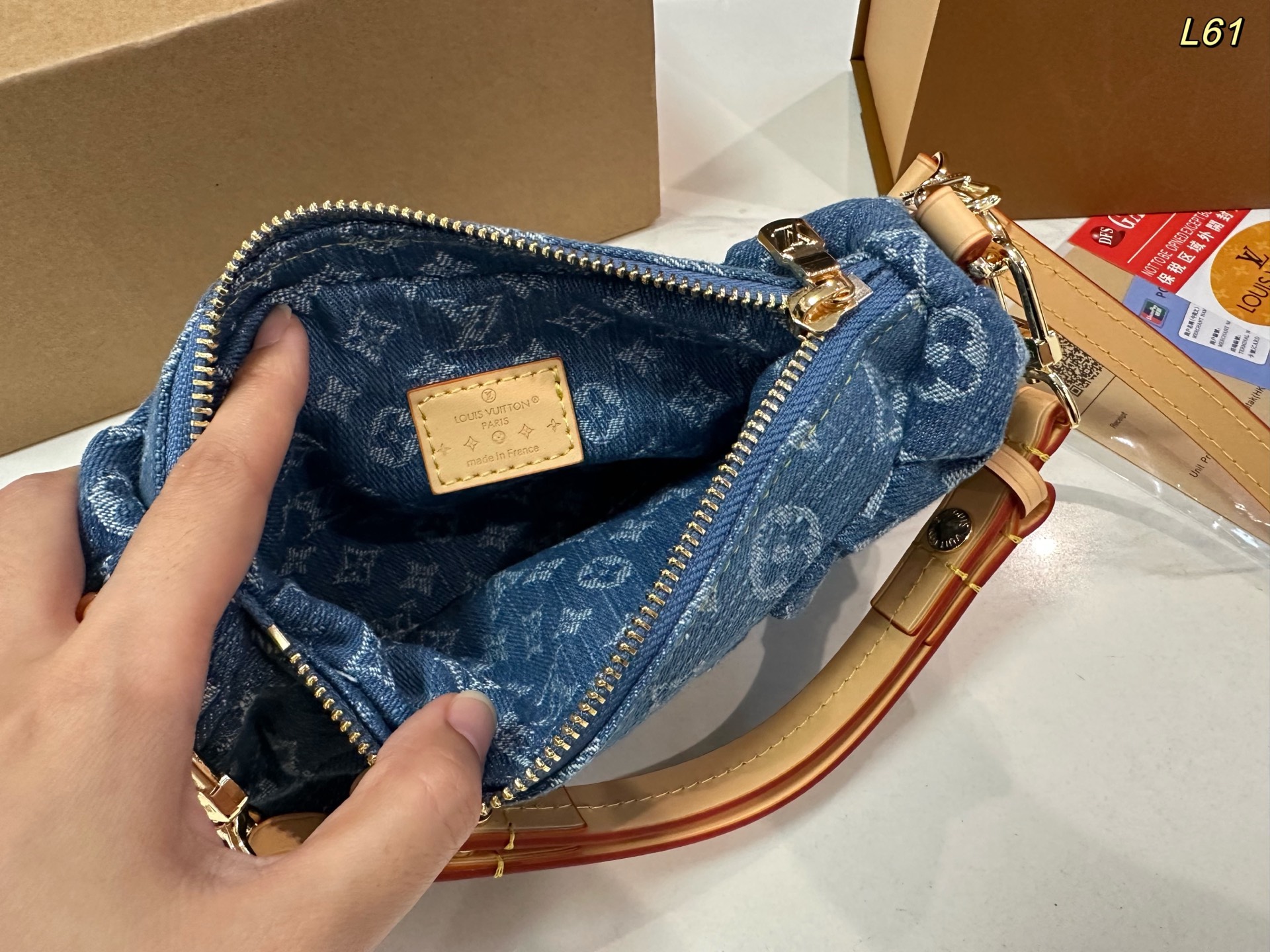 LV Valley denim Pochette bag Pochette Valley bag