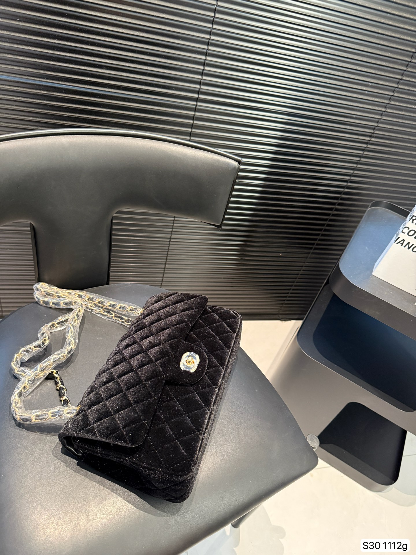 Chanel velvet Cf bag