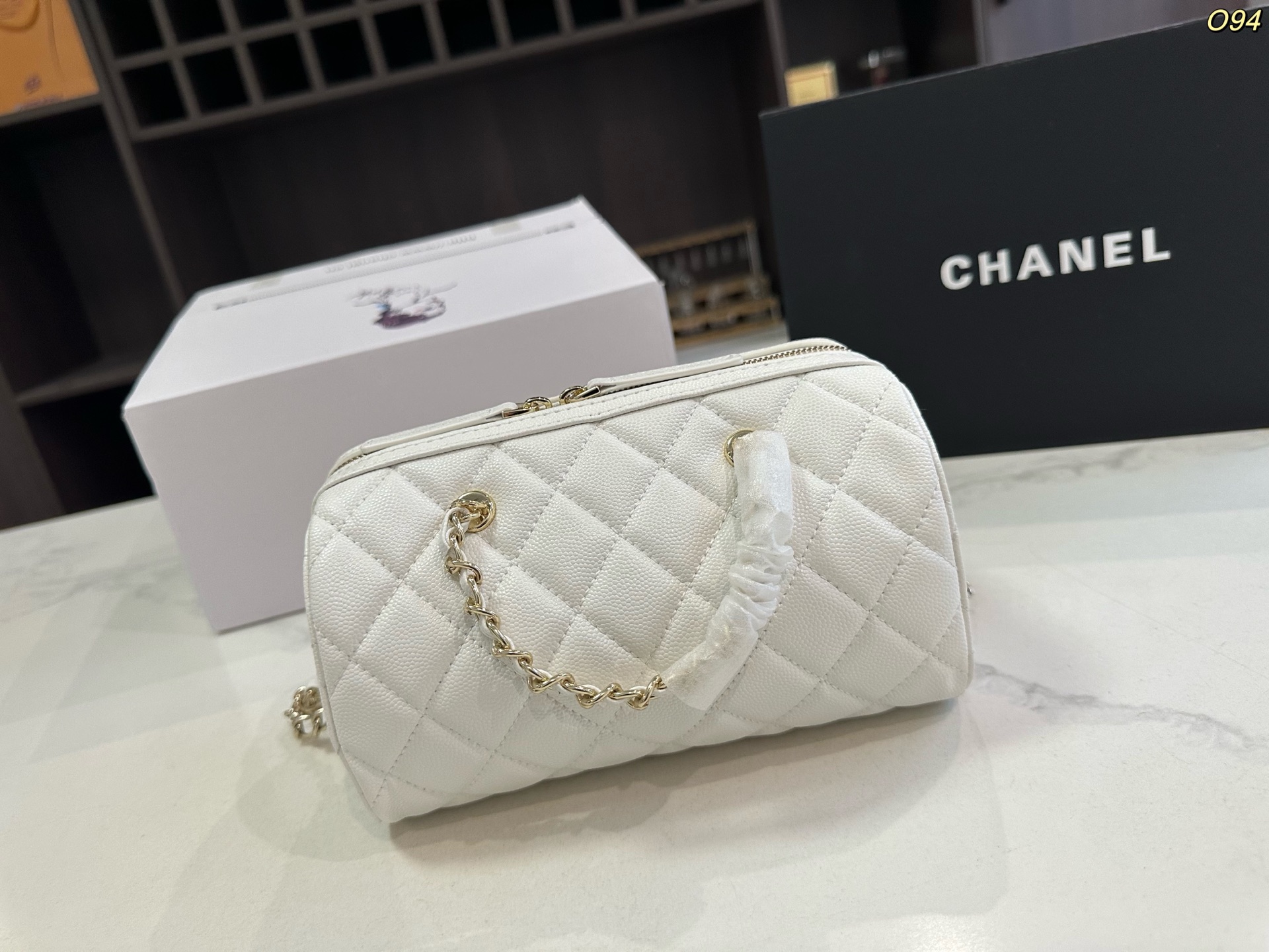 Chanel Boston Chanel 25P bowling bag