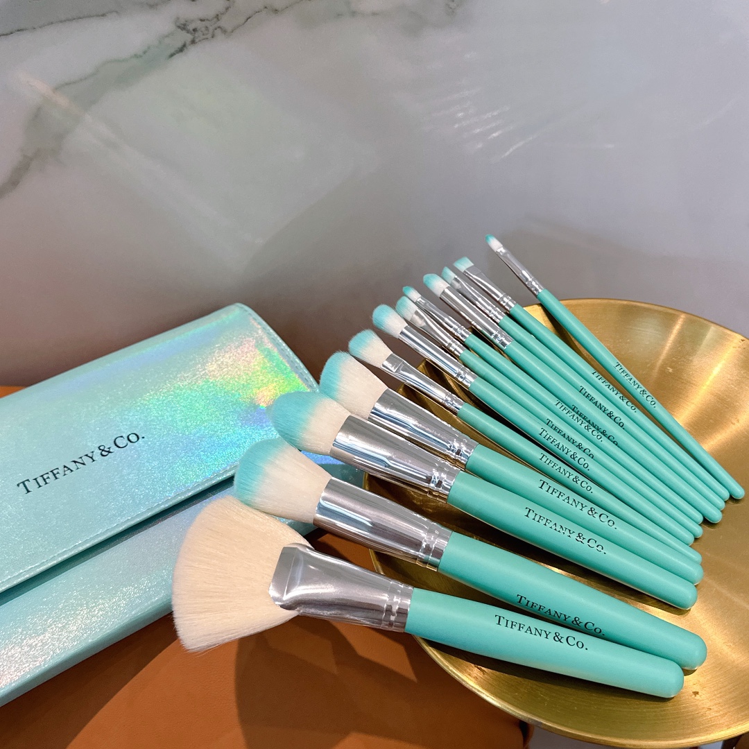 Designer Tiffany Makeup Brush Set Gift Box