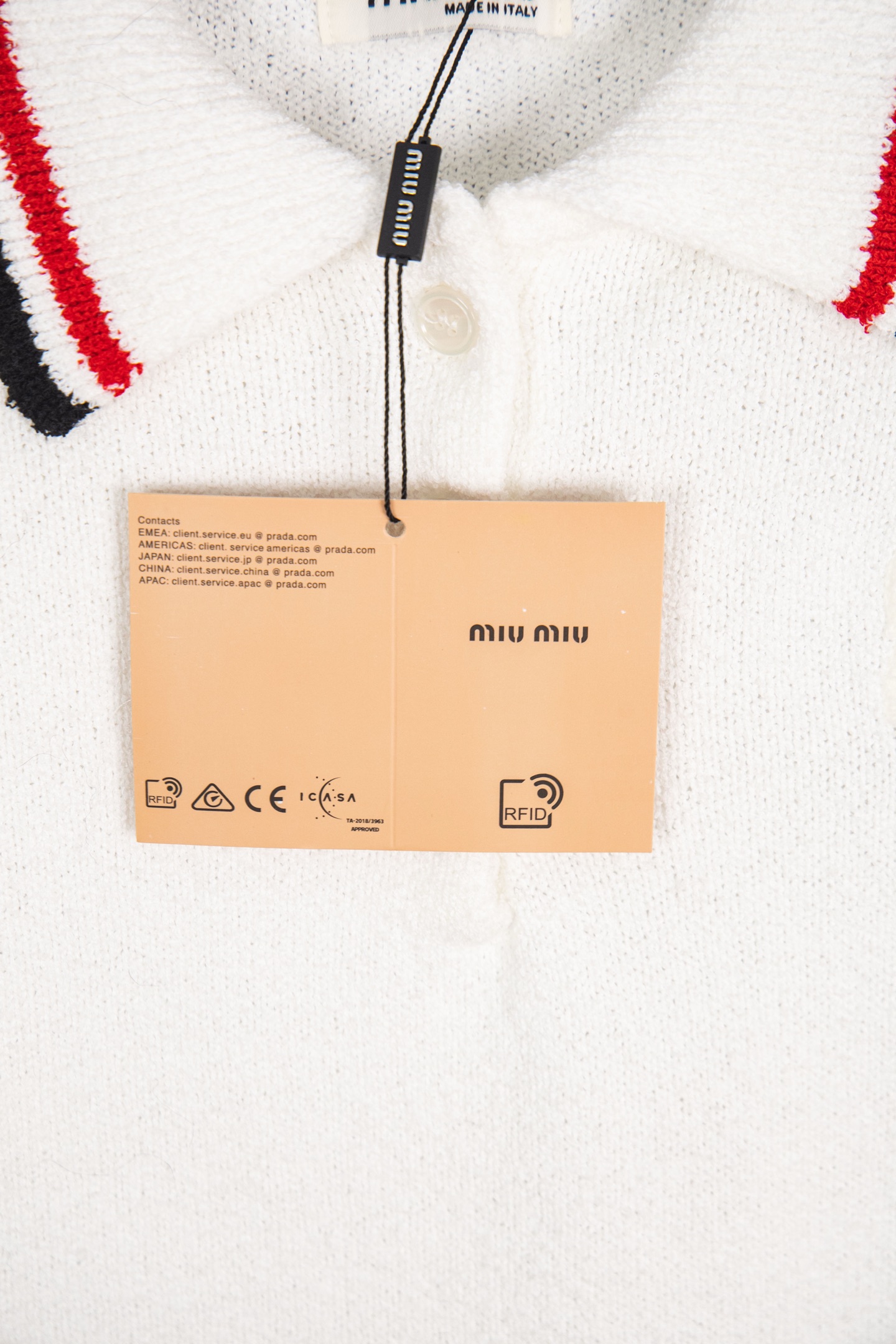 Miumiu Polo knit round-neck sweater