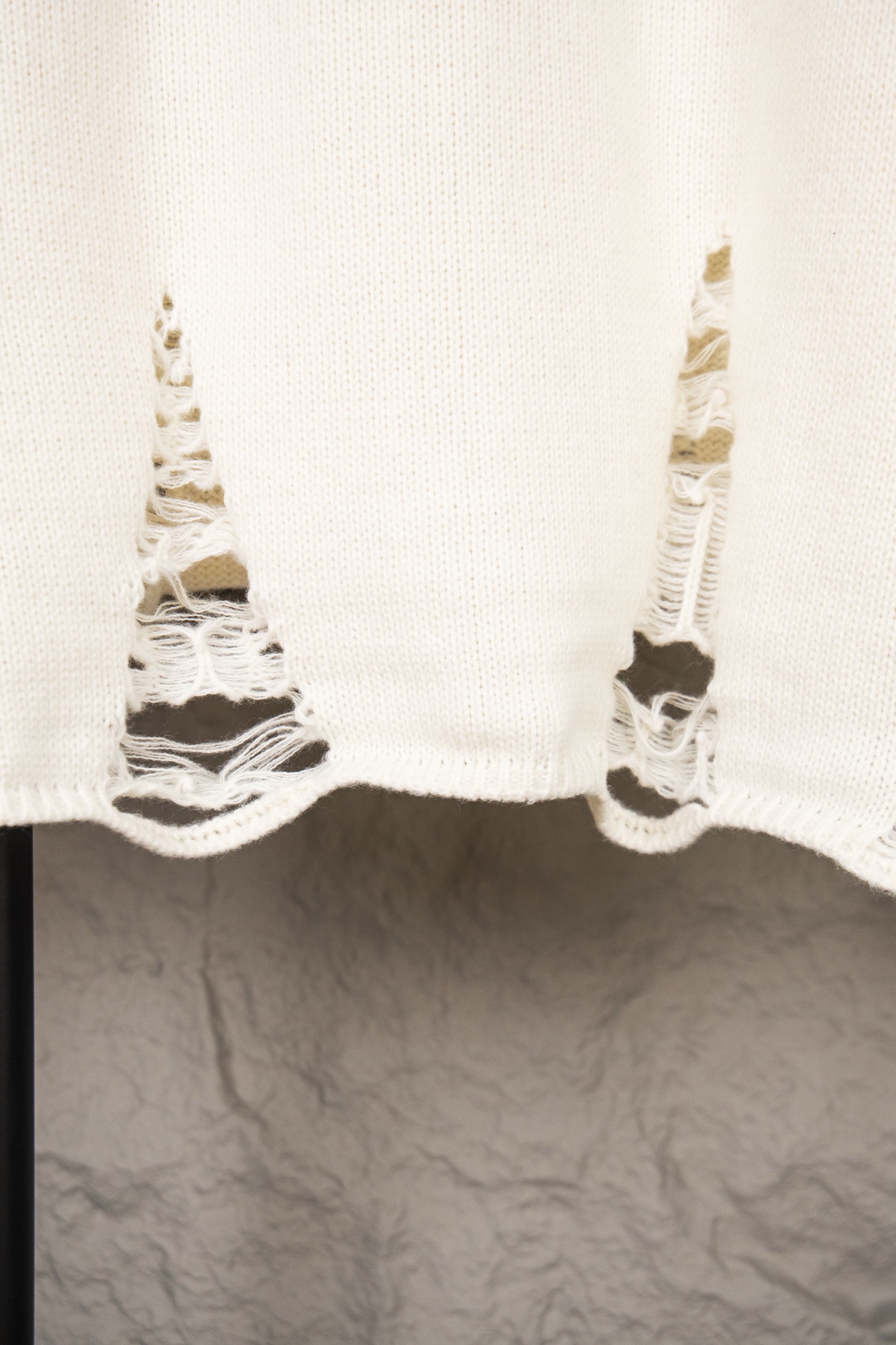 Chrome Hearts CH Embroidered holey knitted sweater pullover