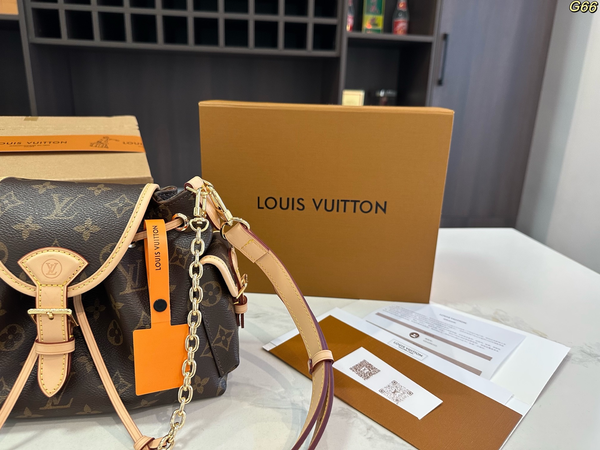 LV Louis Vuitton ODYSSEE lady's flip-top shoulder bag