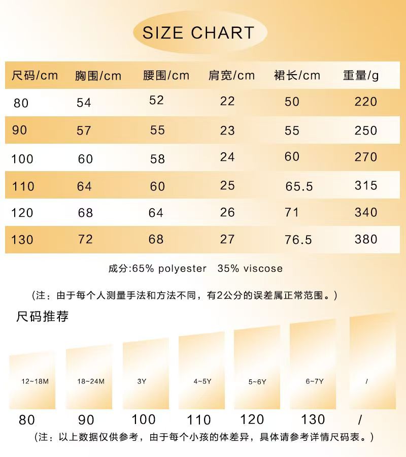 Children's princess dress - Baby wedding and birthday costume