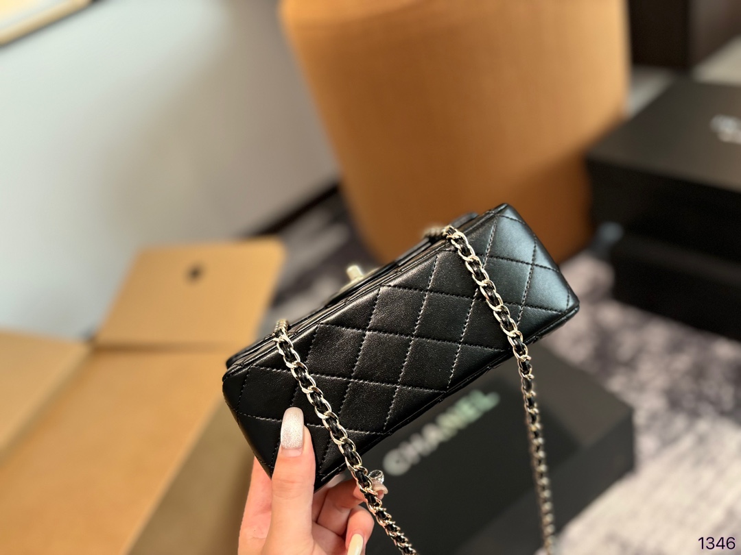 Chanel cf handle mini shoulder bag