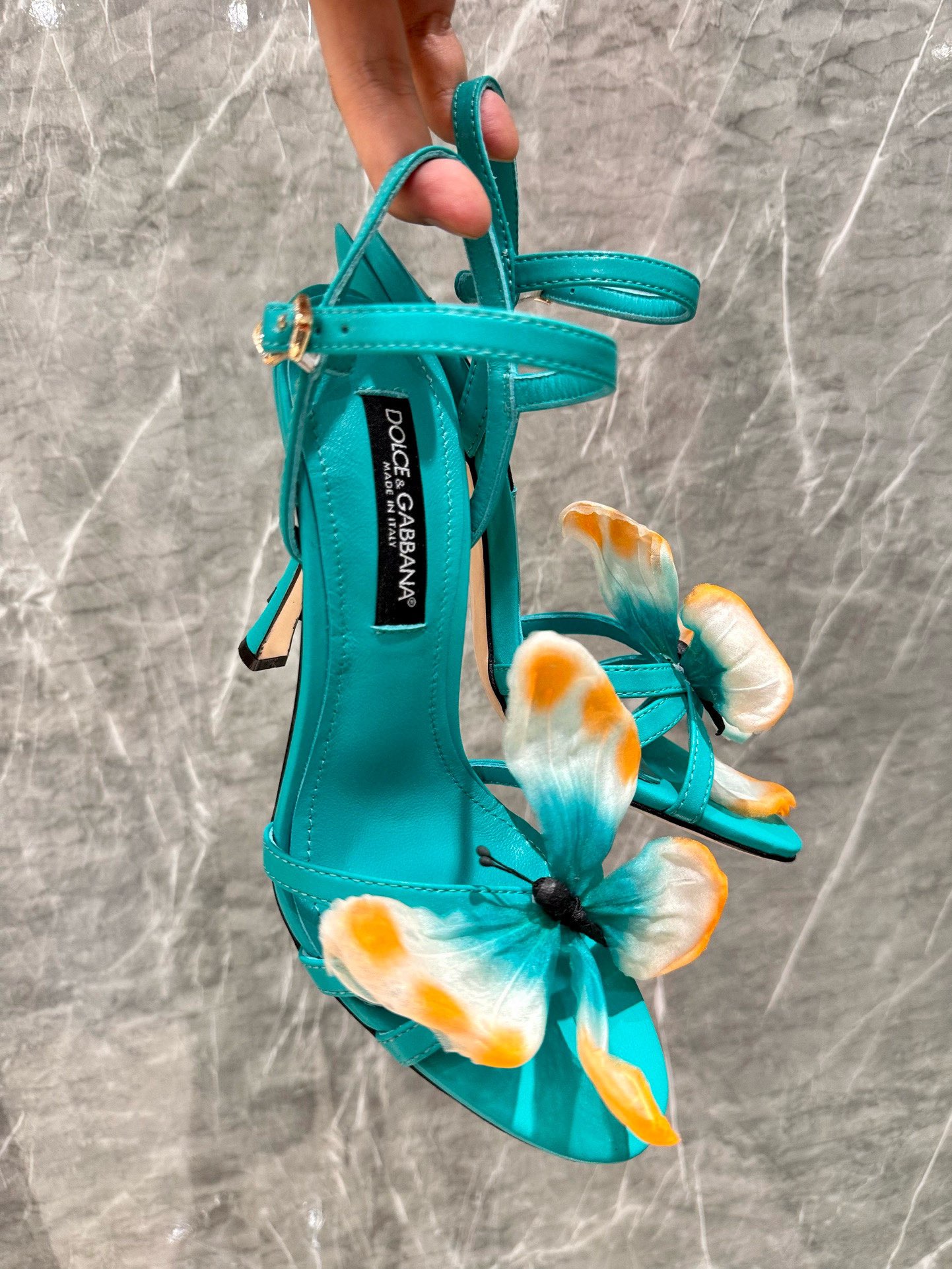 Dolce&Gabbana DG High-Quality Butterfly High-Heeled Sandals