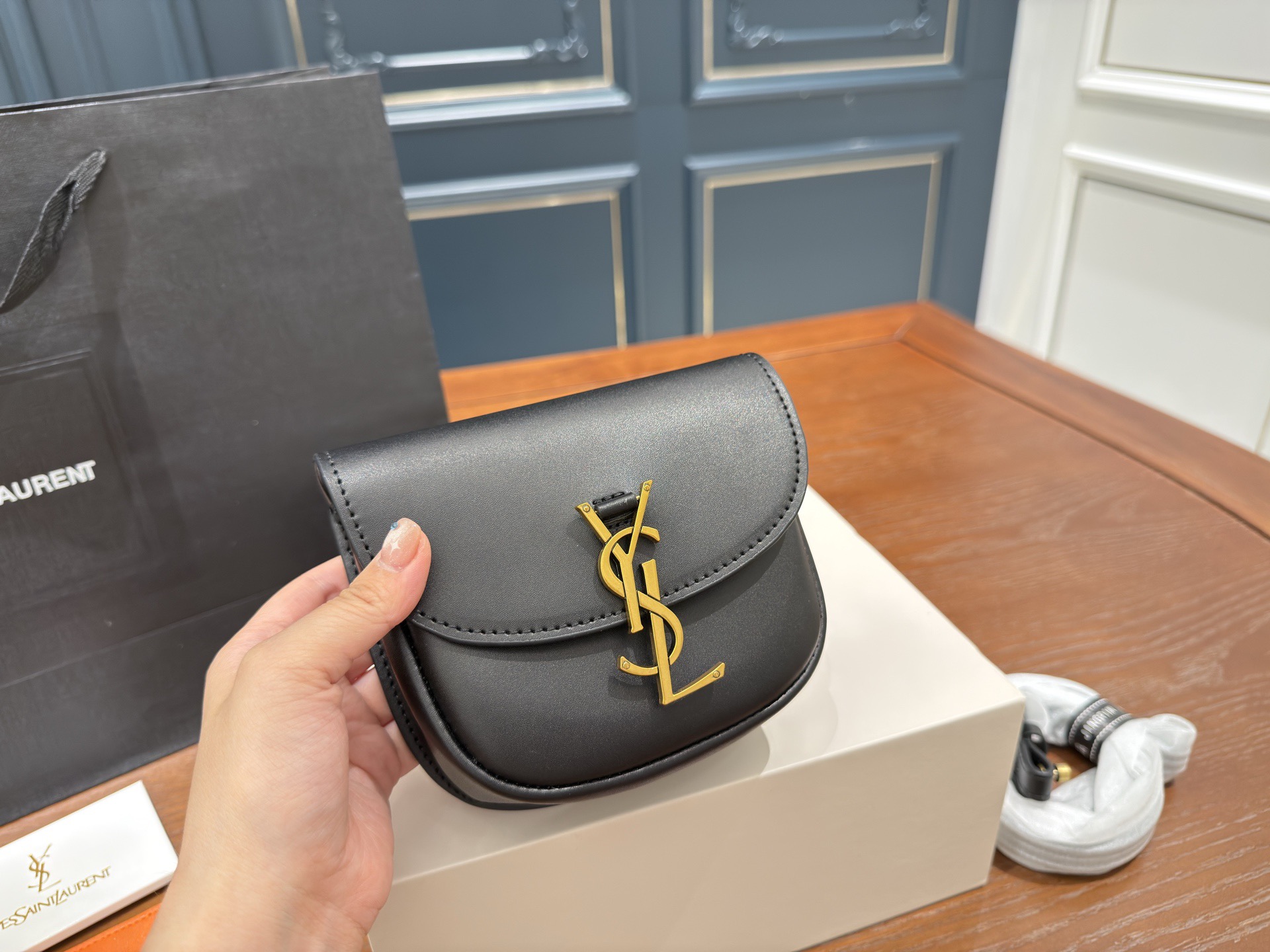 YSL Kaia Crossbody Piggy Bag Saint Laurent Cassandra Classic Envelope Bag
