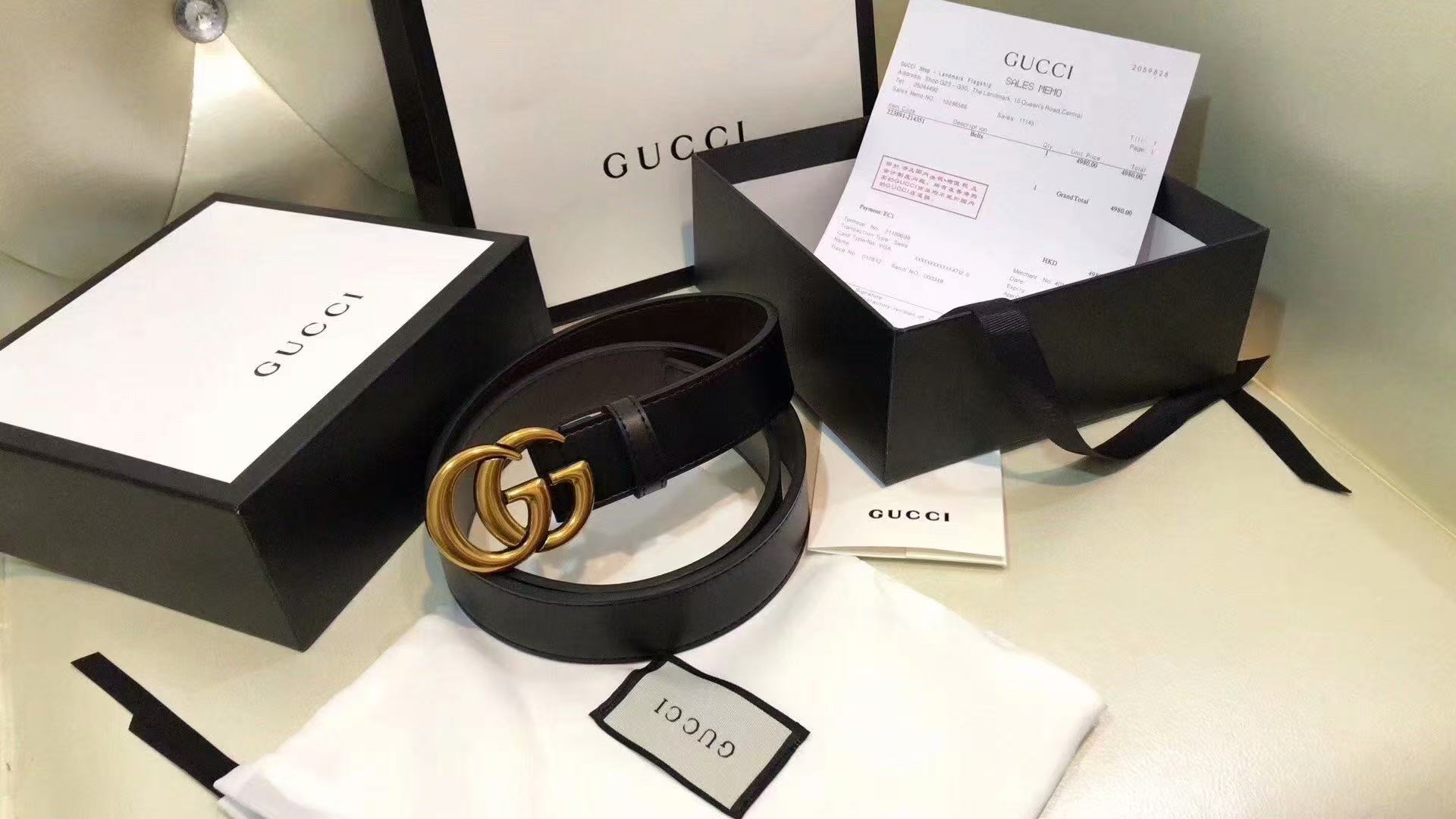 Gucci double G belt