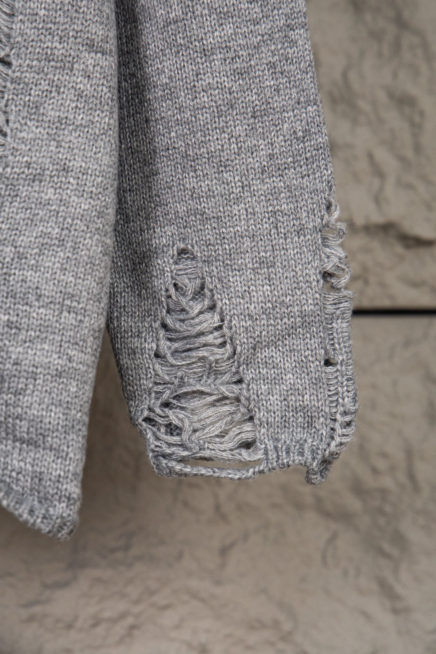 Chrome Hearts CH Embroidered holey knitted sweater pullover