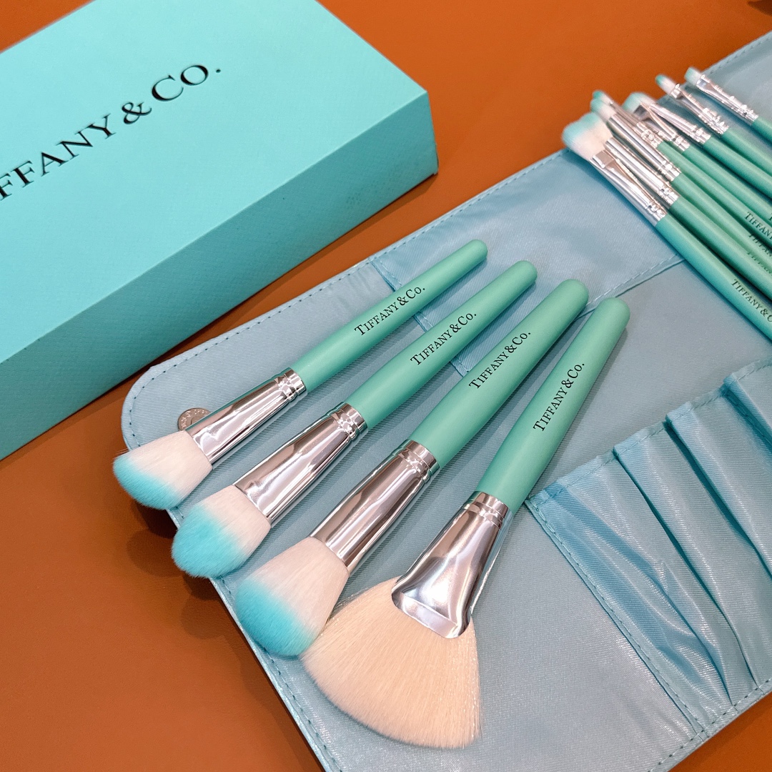 Designer Tiffany Makeup Brush Set Gift Box
