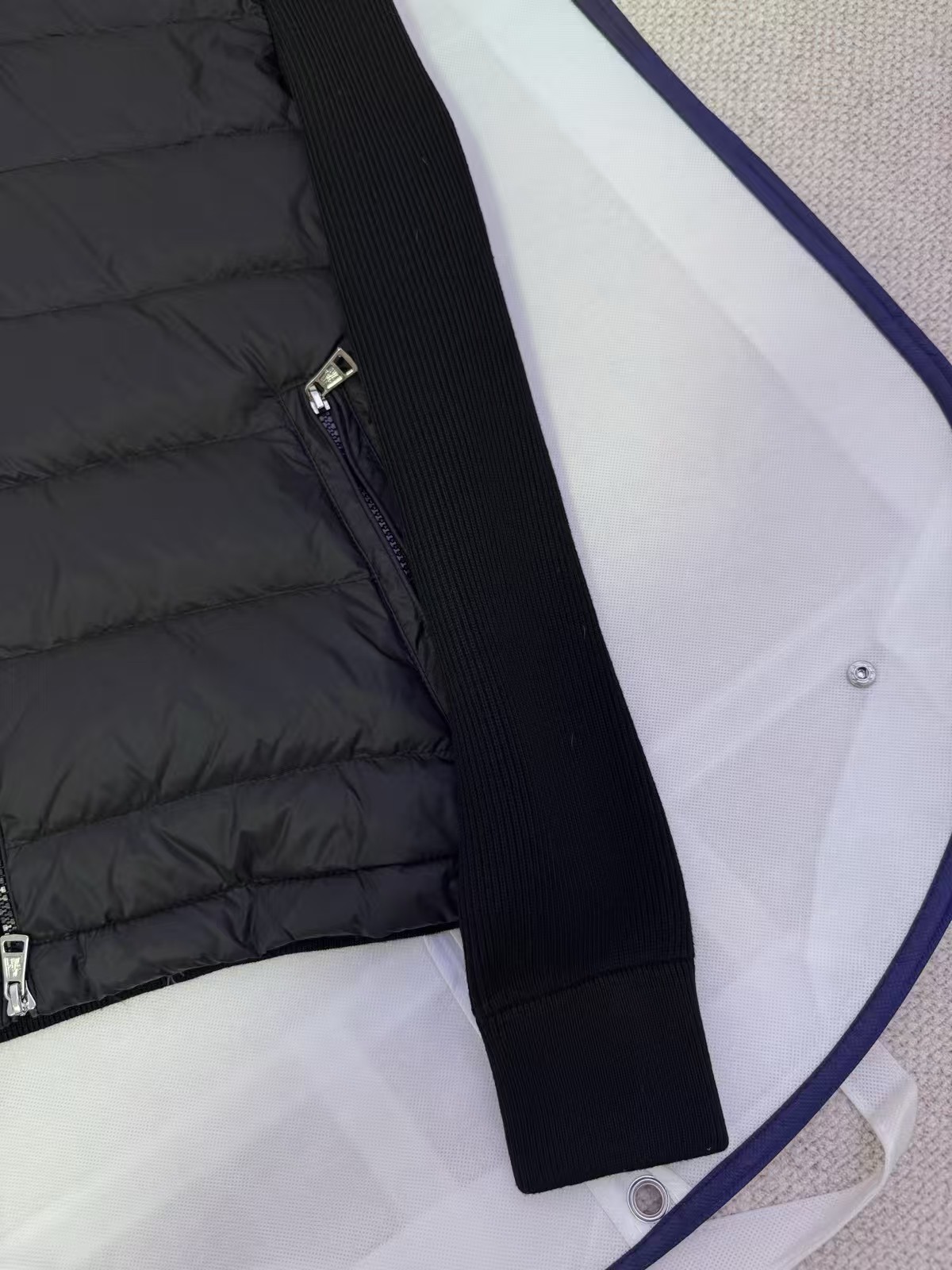 Moncler Zipper hood  down jacket coat