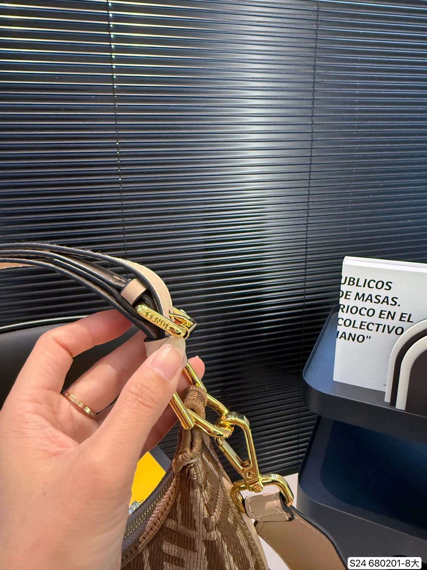 Fendi half-moon underarm bag