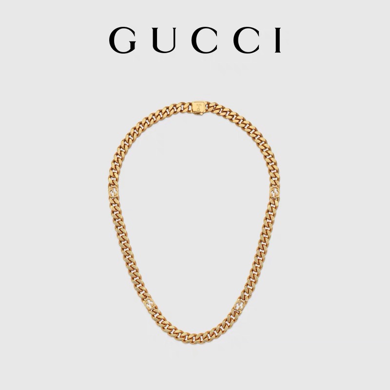 Gucci  Interlocking Double G Necklace
