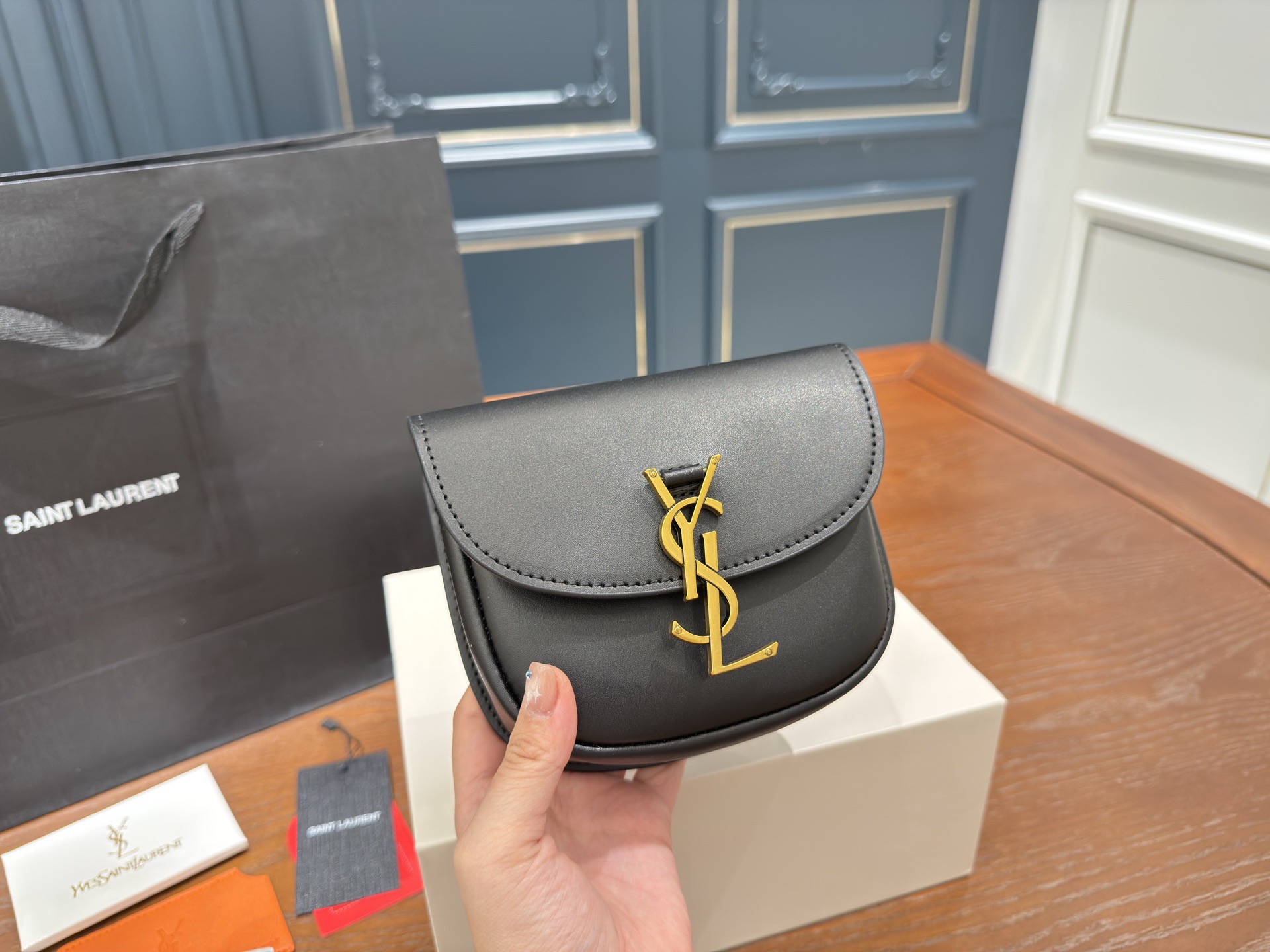 YSL Kaia Crossbody Piggy Bag Saint Laurent Cassandra Classic Envelope Bag