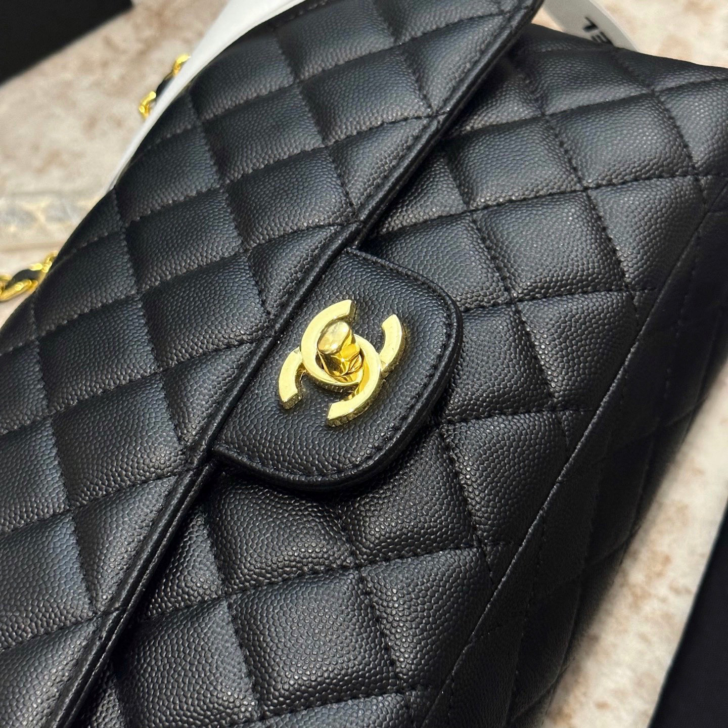 Chanel Premium Caviar Cowhide CF Classic Flap bag