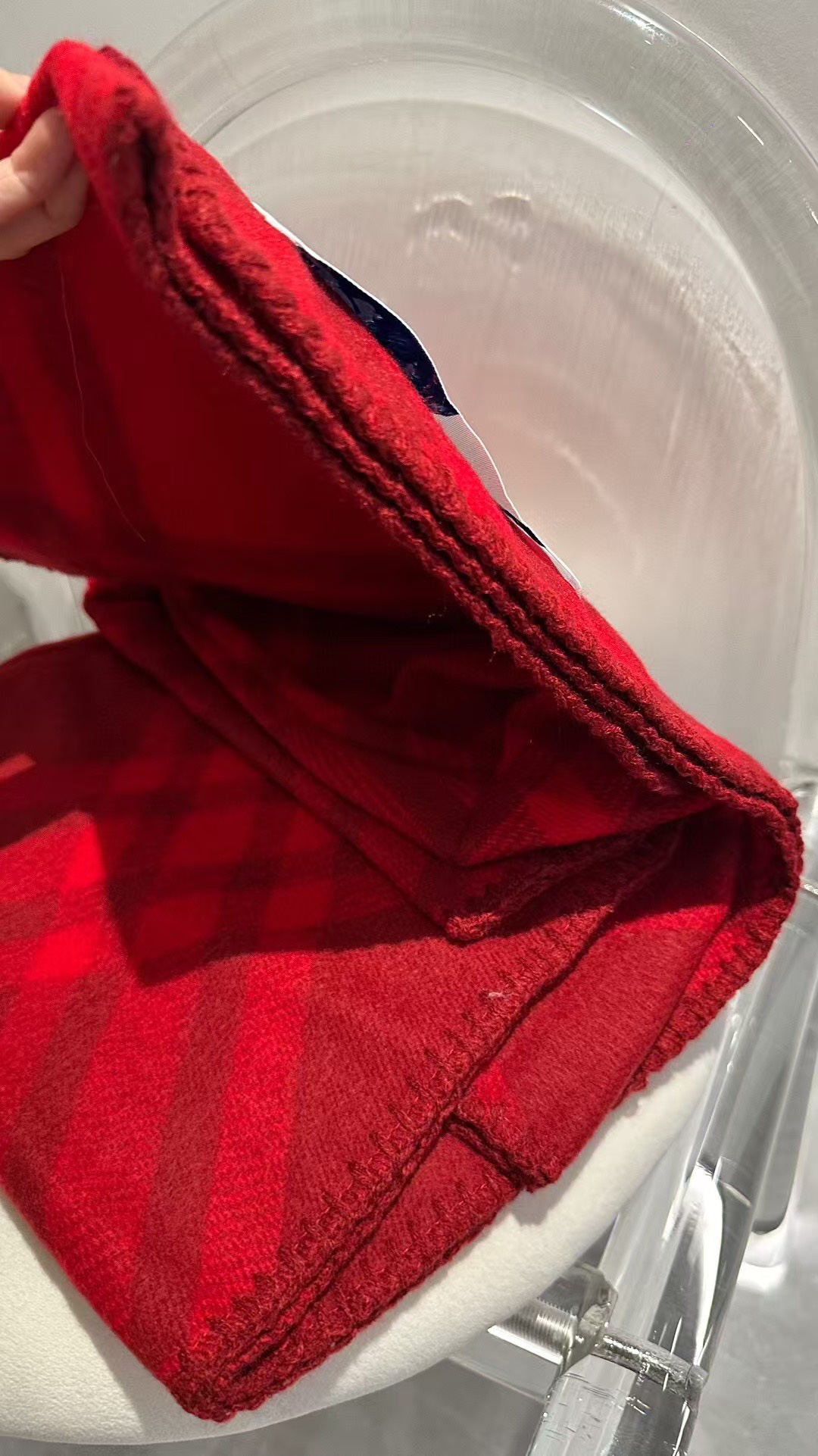 Burberry Raspberry Red Scarf