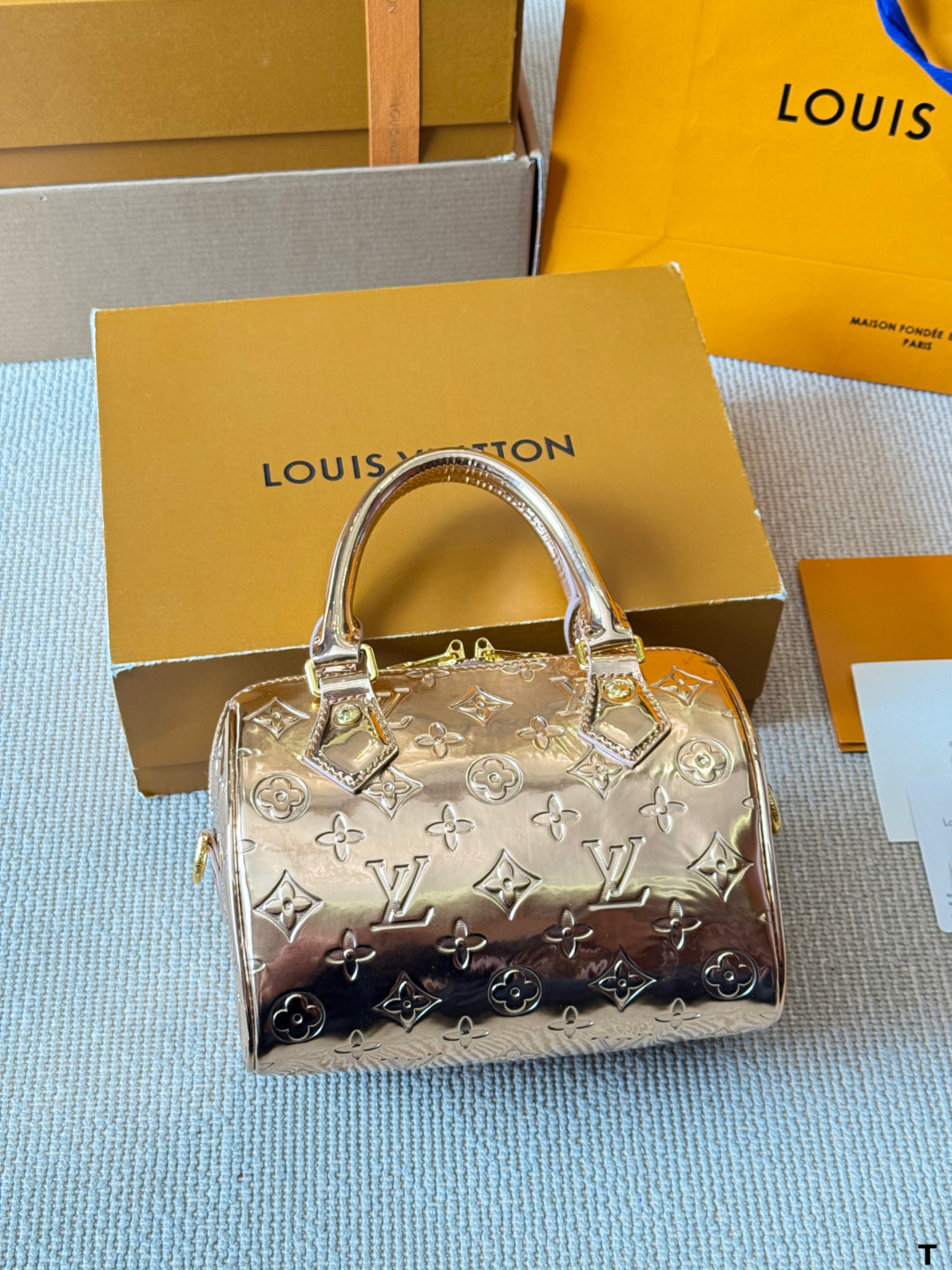 LV Alma BB silver handbag classic Monogram pattern