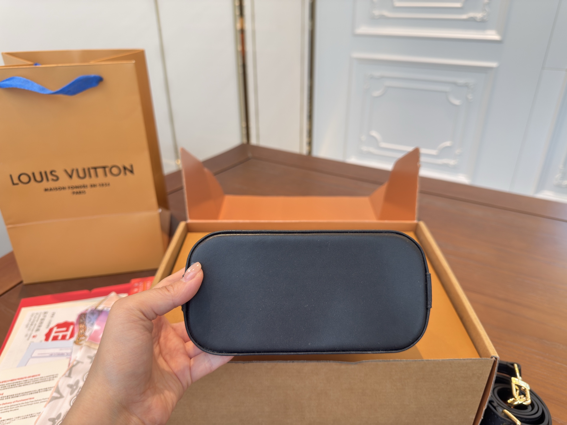 LV nano alma mini Dune Shell bag