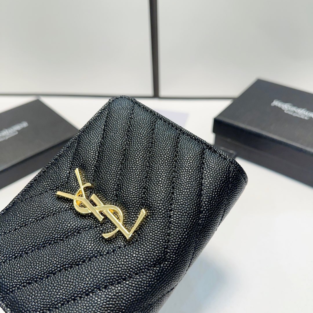YSL Saint Laurent Bestselling Leather Wallet Classic