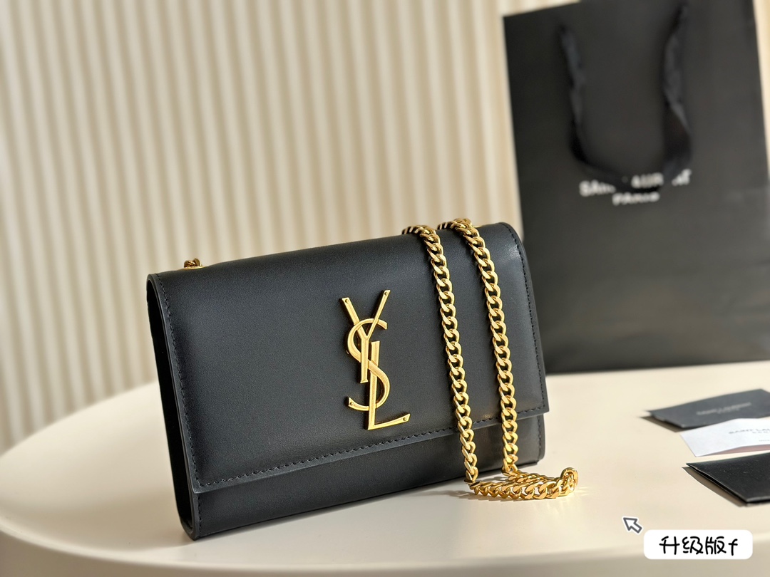YSL kate chain tassel textured bag