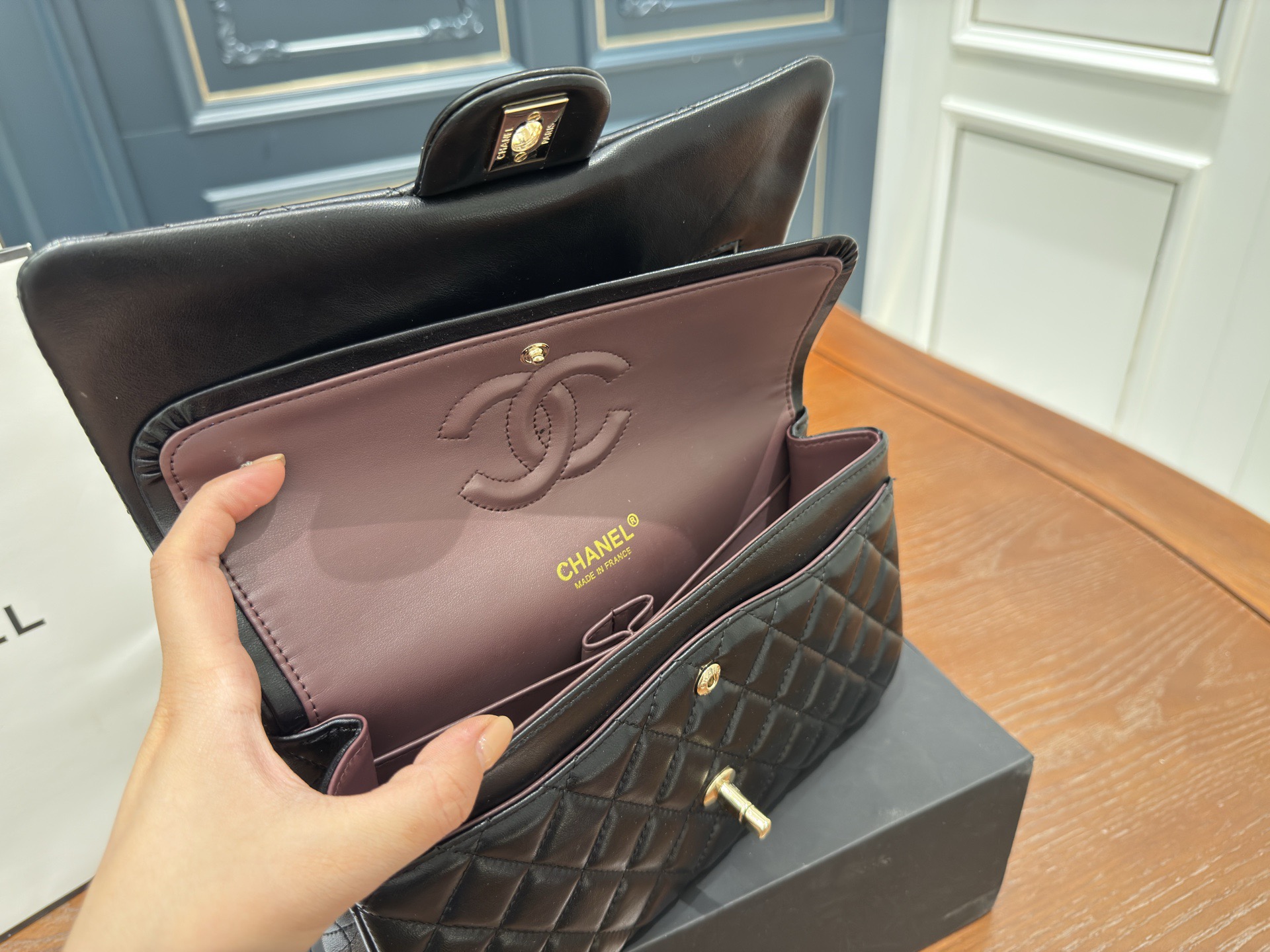 Chanel cf shoulder crossbody bag