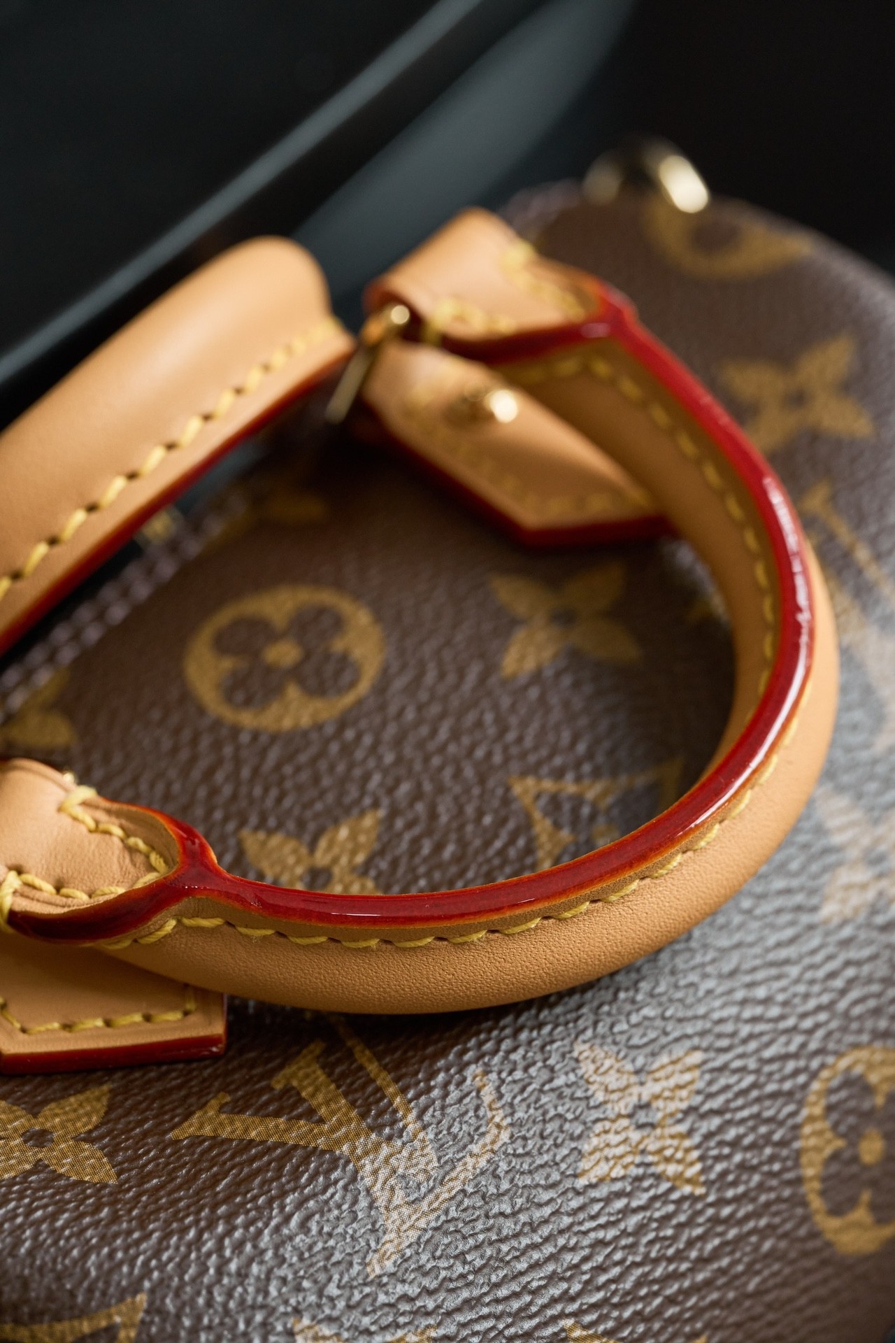 Top version LV nano speedy monogram shoulder bag