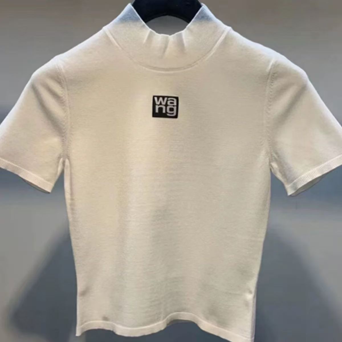 Wang Letter sweater Cropped T-shirt