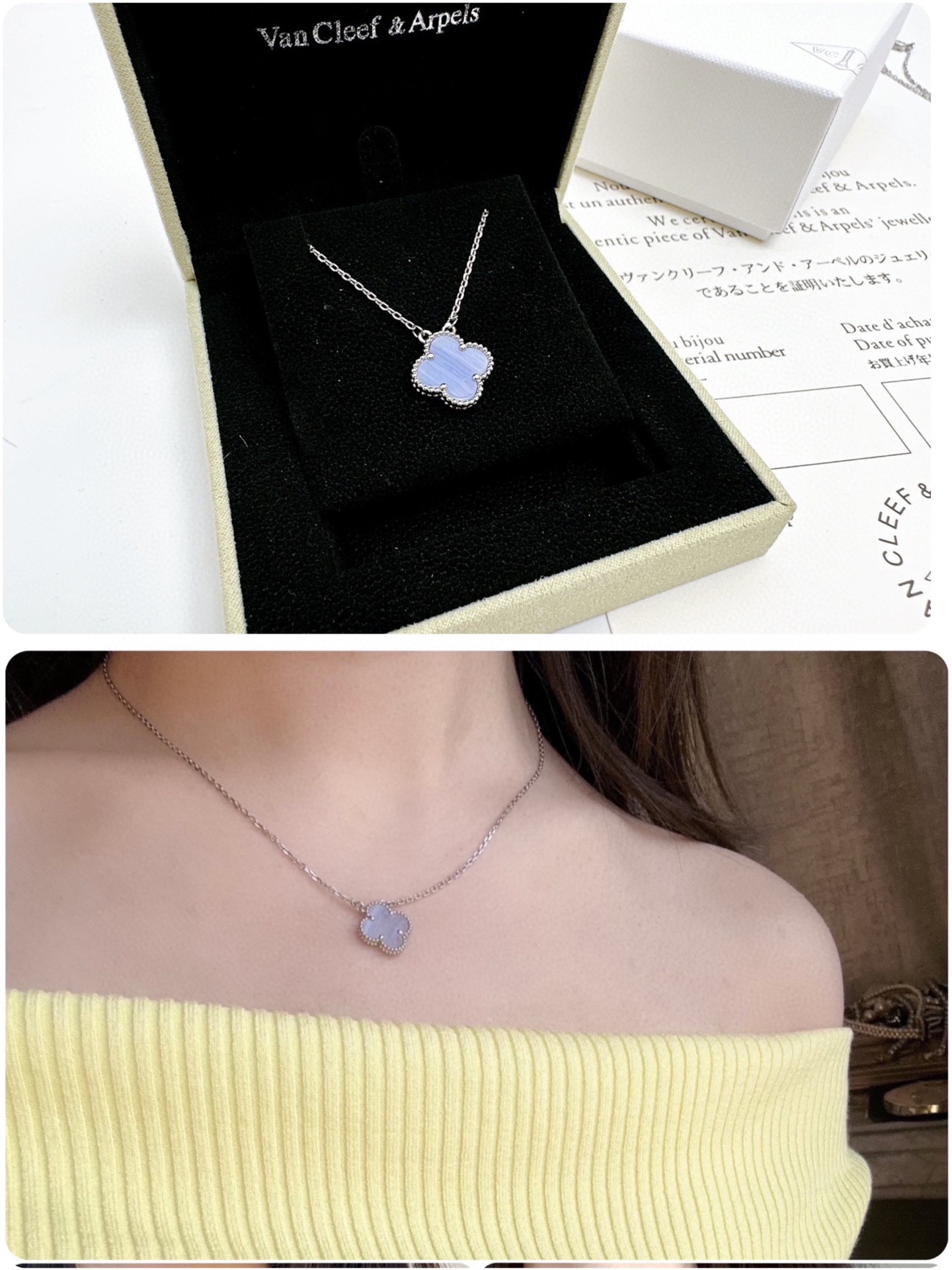 High quality Van Cleef & Arpels Four-leaf clover necklace / bracelet