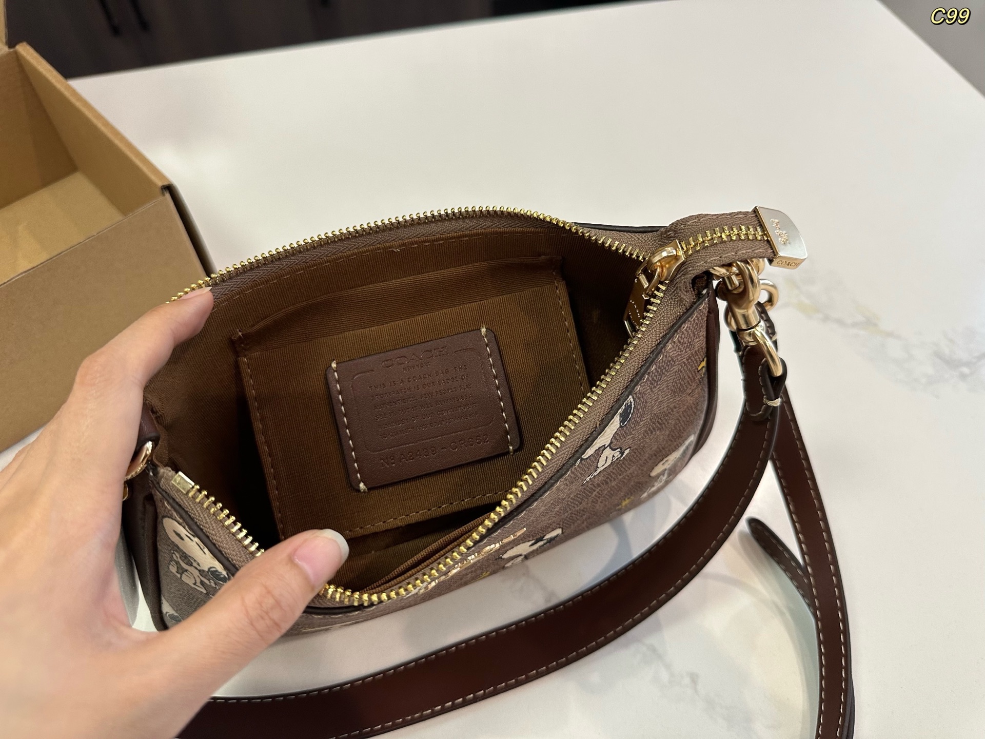 COACH PEANUTS speedy shoulder crossbody bag