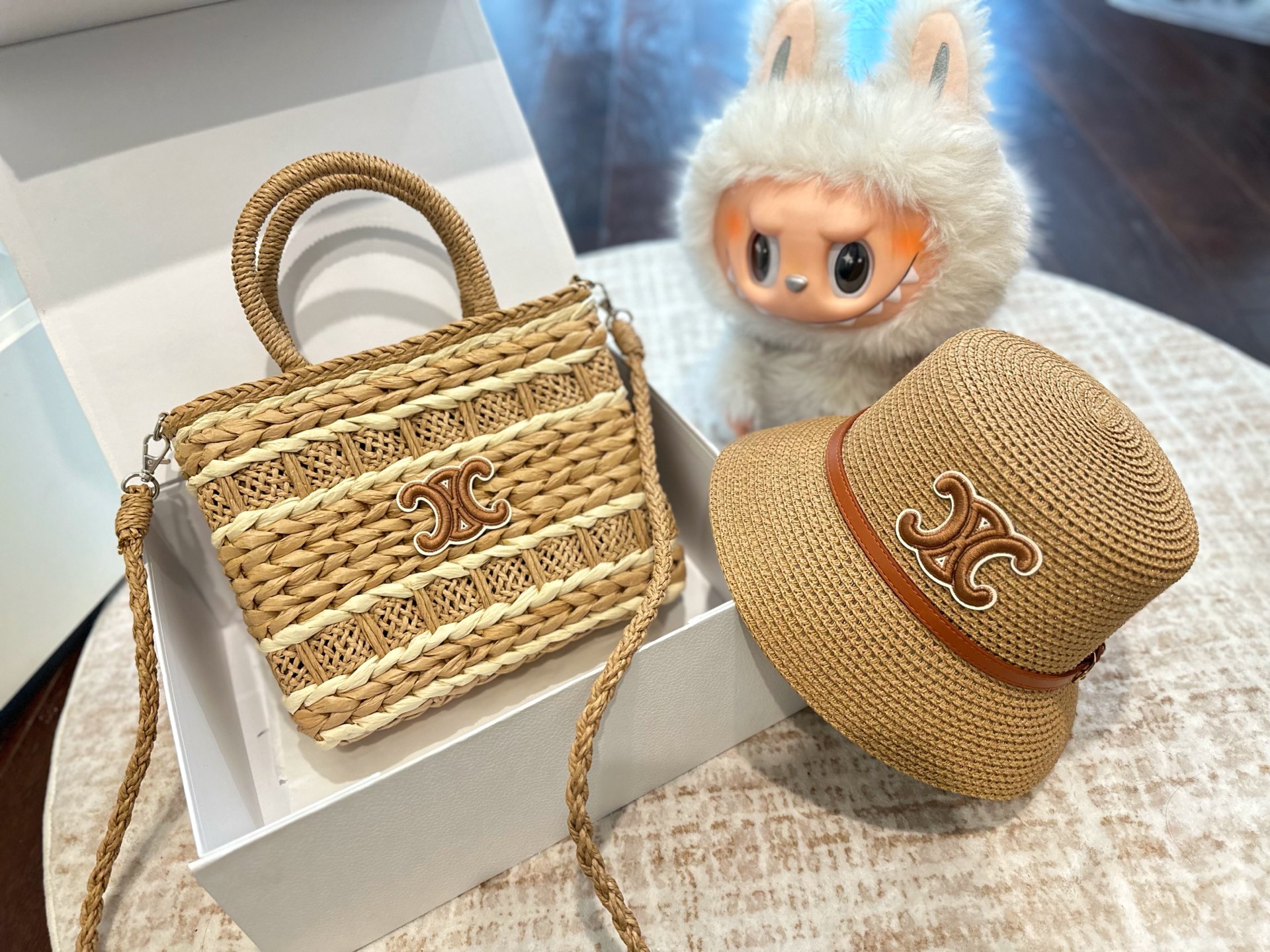 Celine straw woven bags and hats