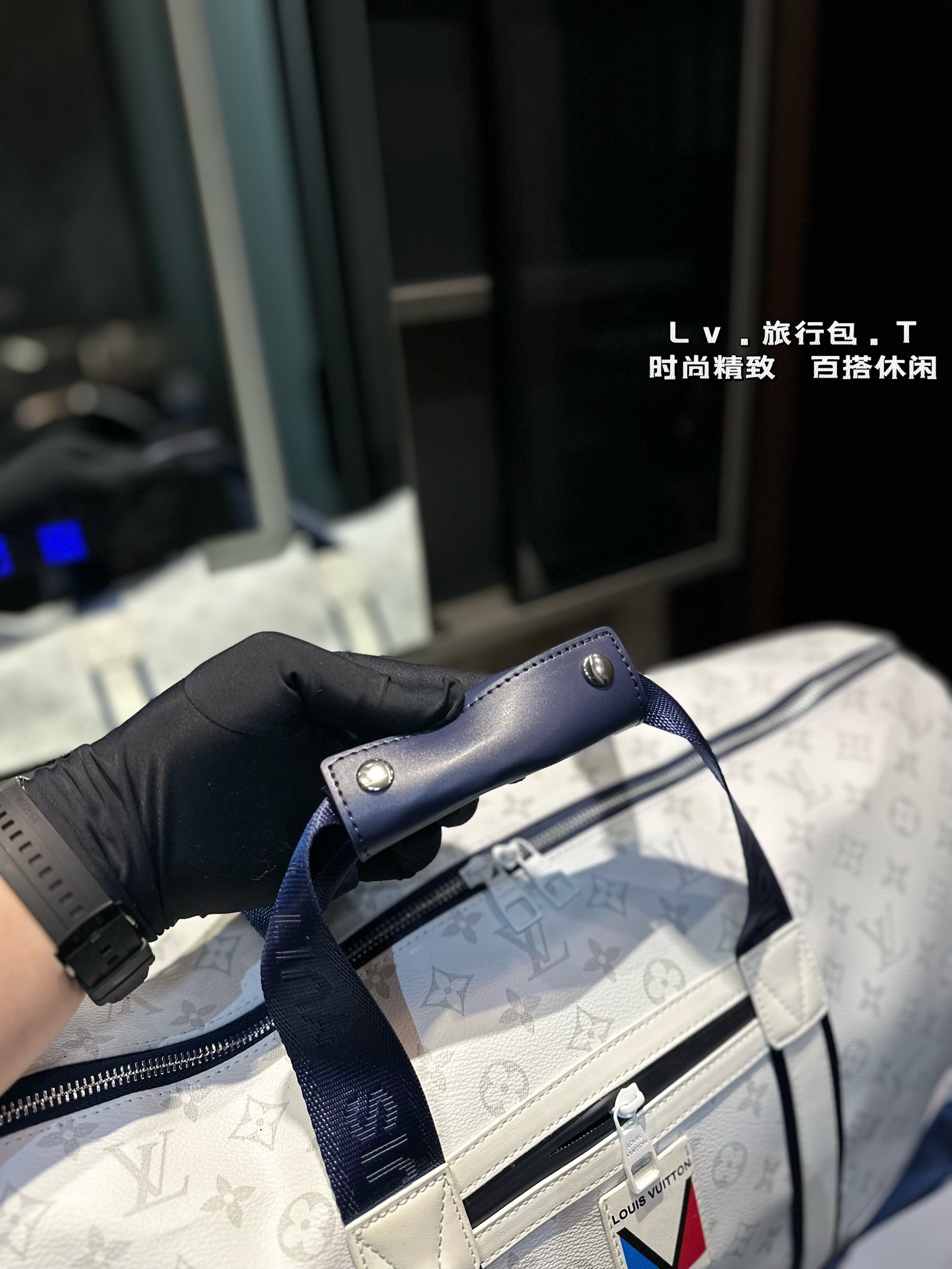 Louis Vuitton keepall crossbody travel bag