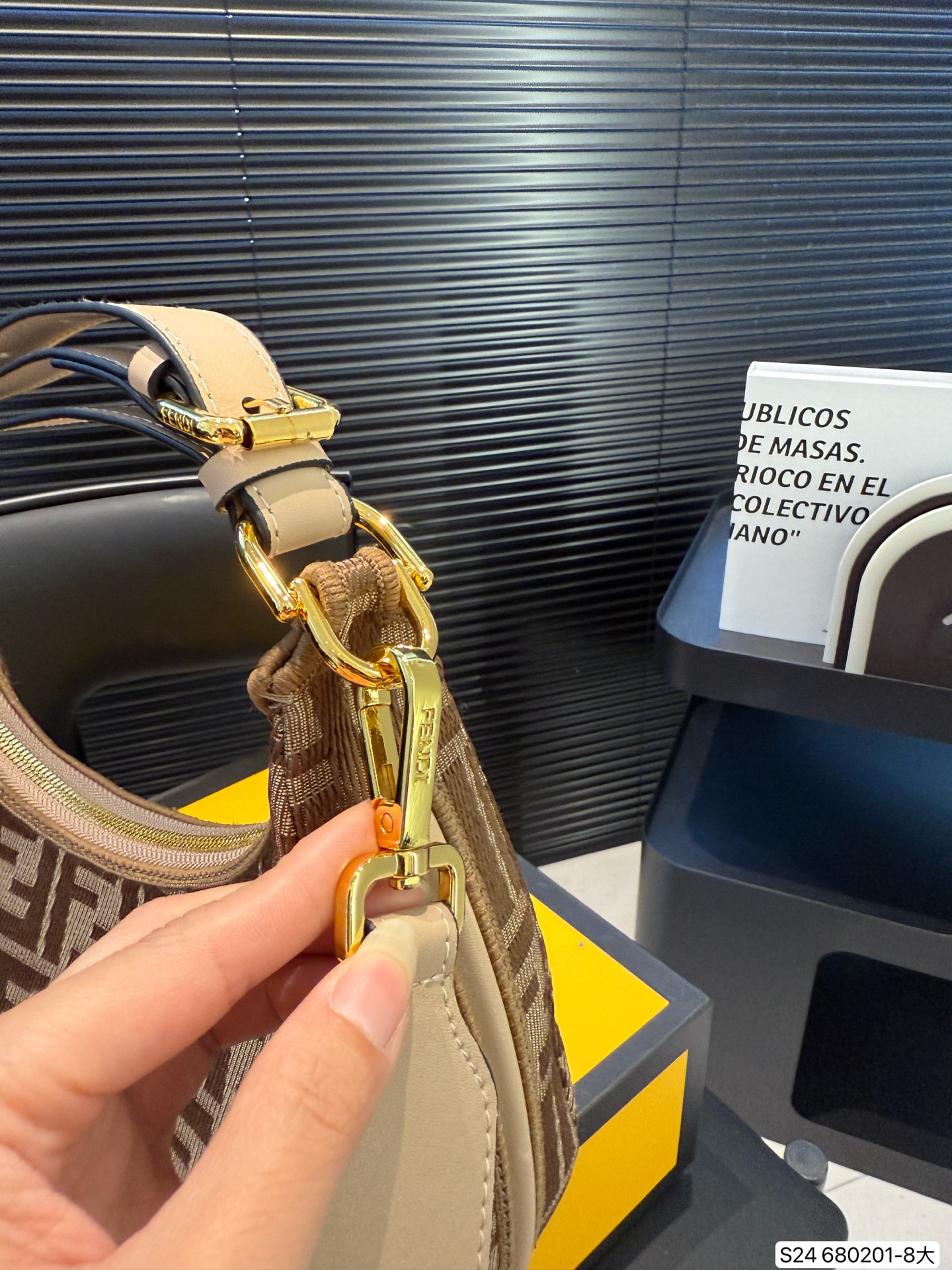 Fendi half-moon underarm bag