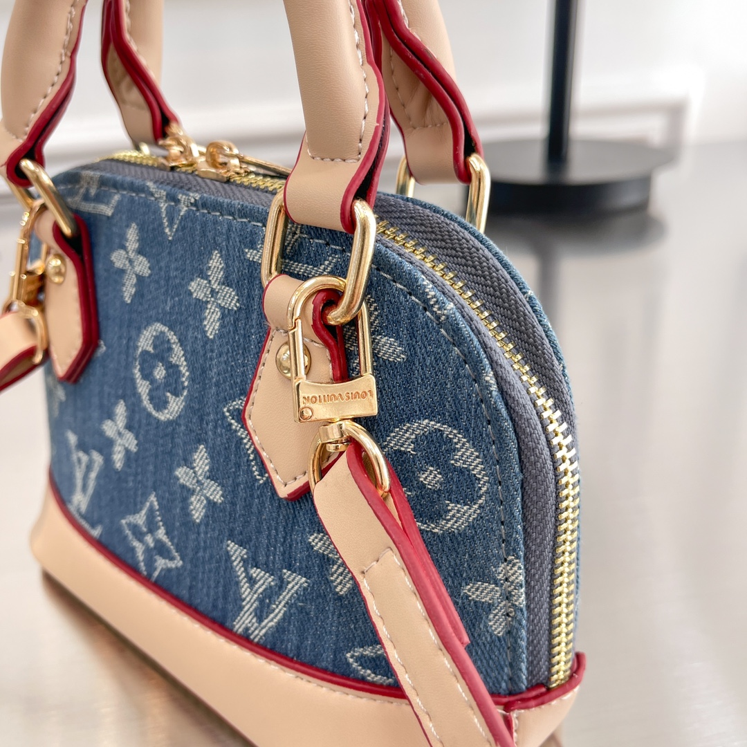 LV Denim Shell Bag