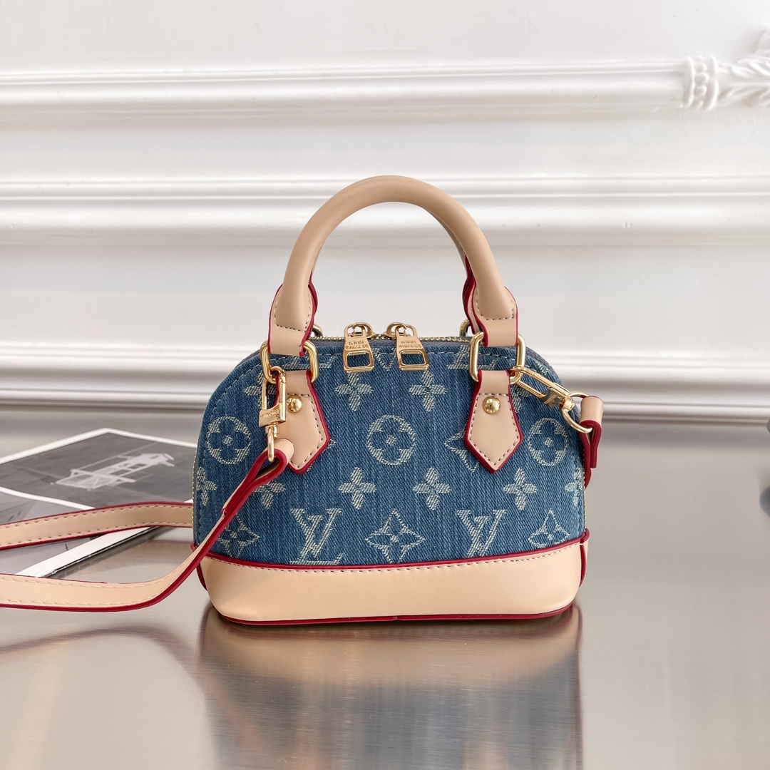 LV Denim Shell Bag
